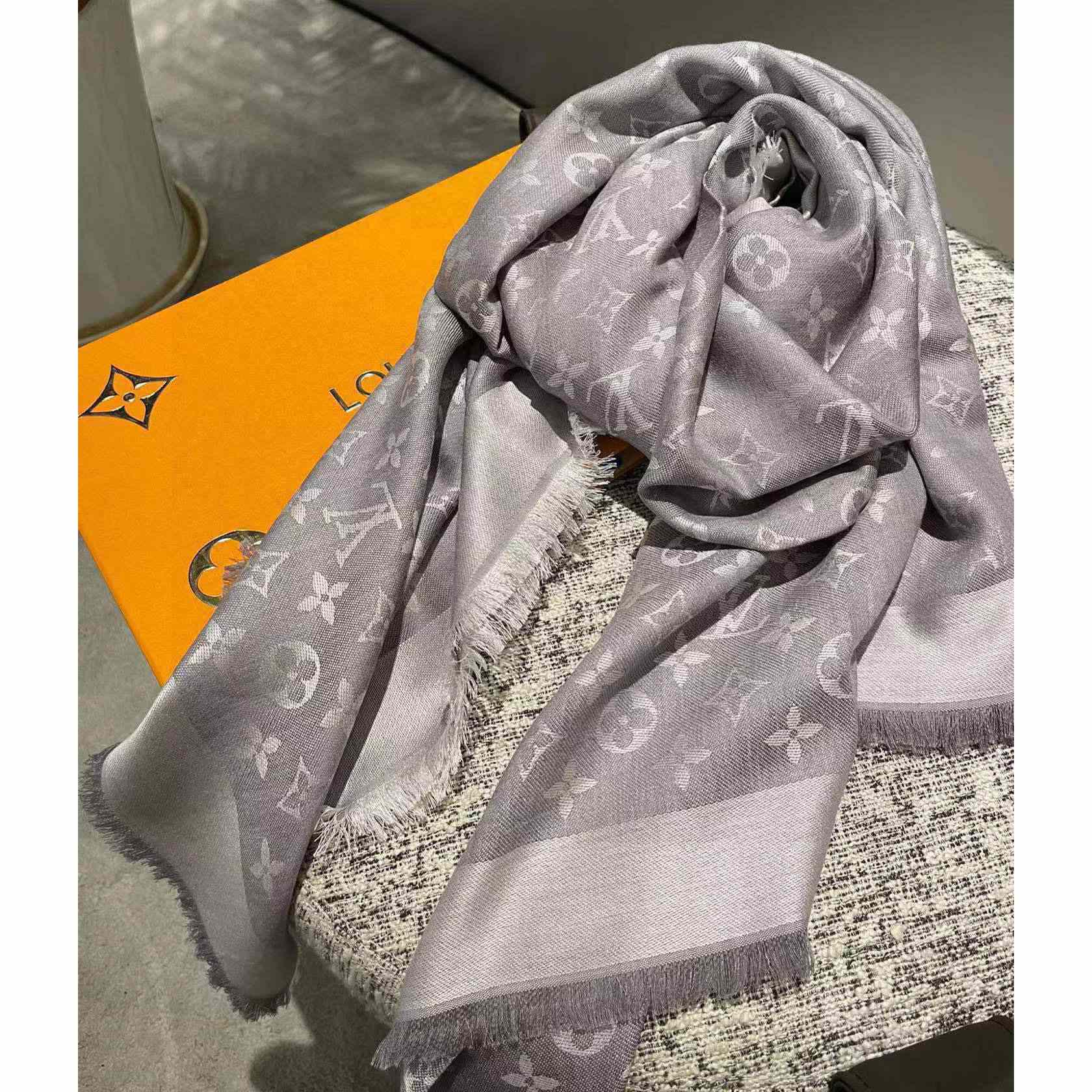 Louis Vuitton Monogram Denim Shawl - DesignerGu