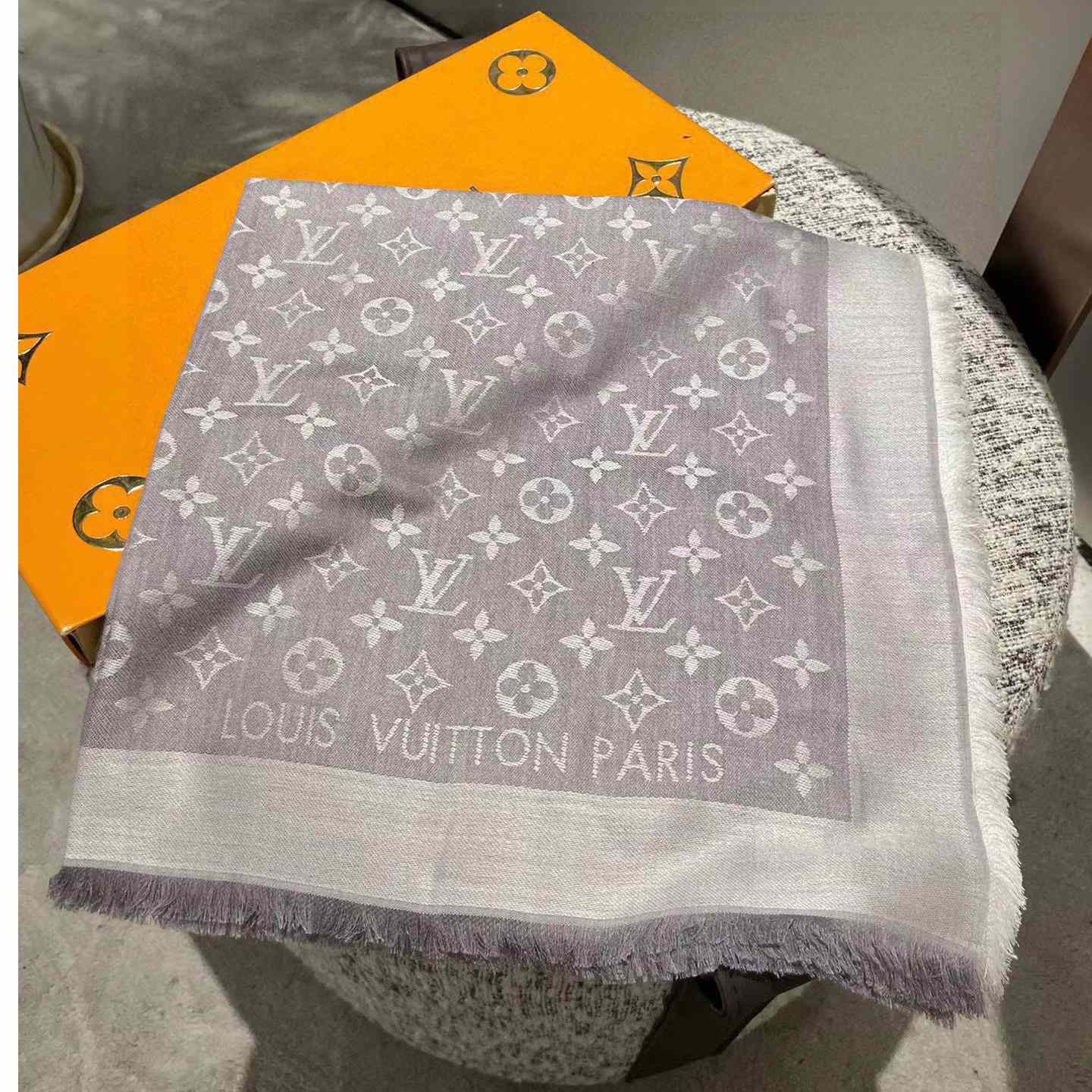 Louis Vuitton Monogram Denim Shawl - DesignerGu