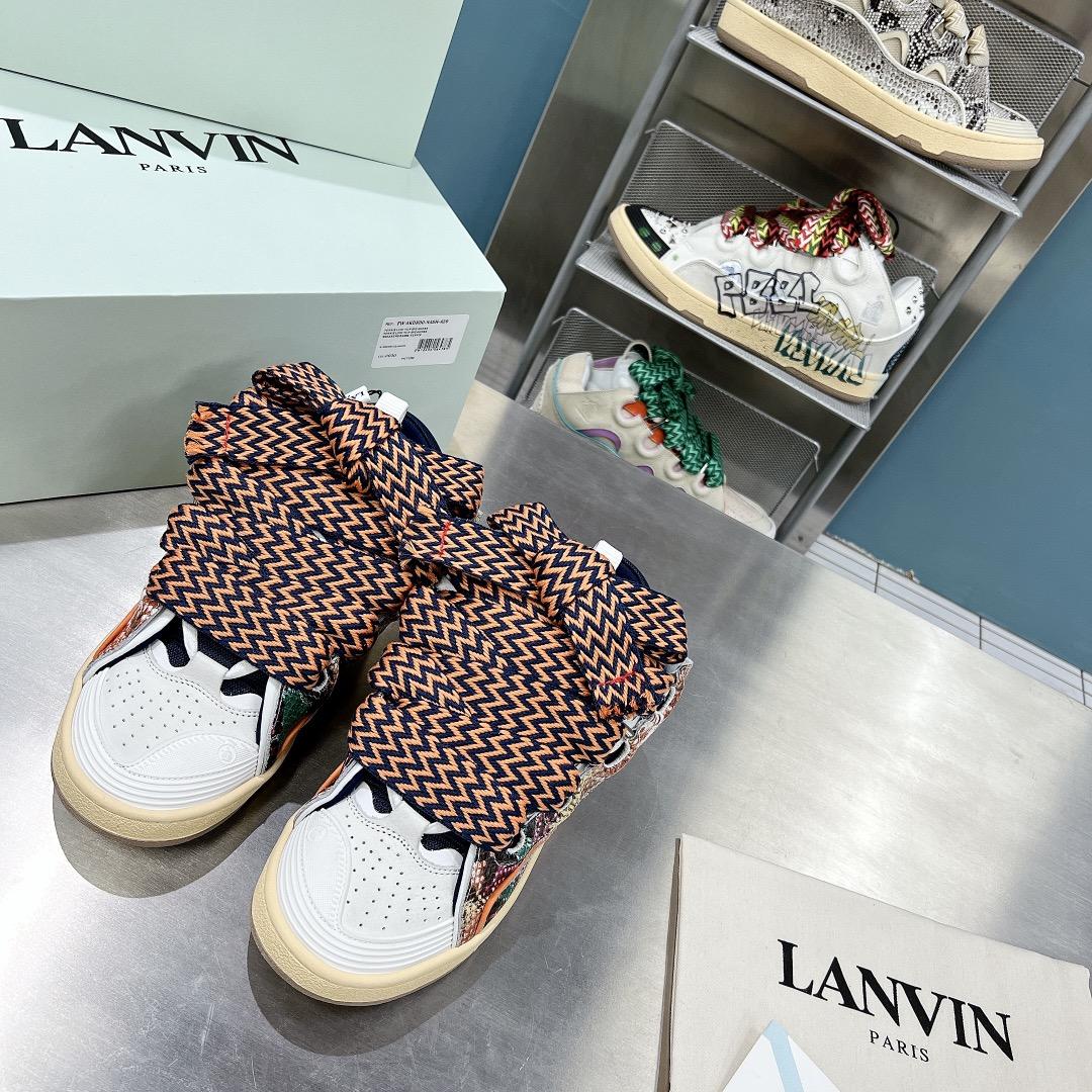 Lanvin Curb Low-Top Sneakers - DesignerGu