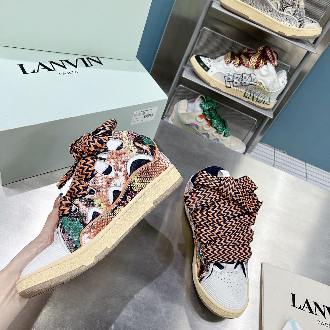 Lanvin Curb Low-Top Sneakers - DesignerGu