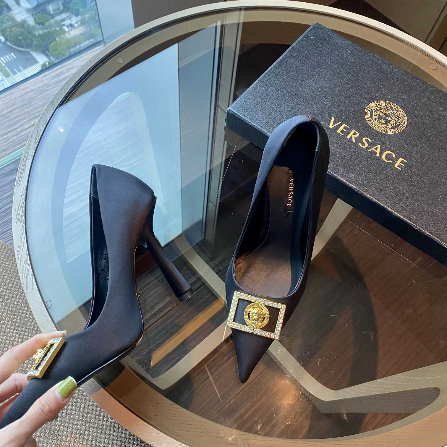 Versace Medusa Crystal Pumps - DesignerGu