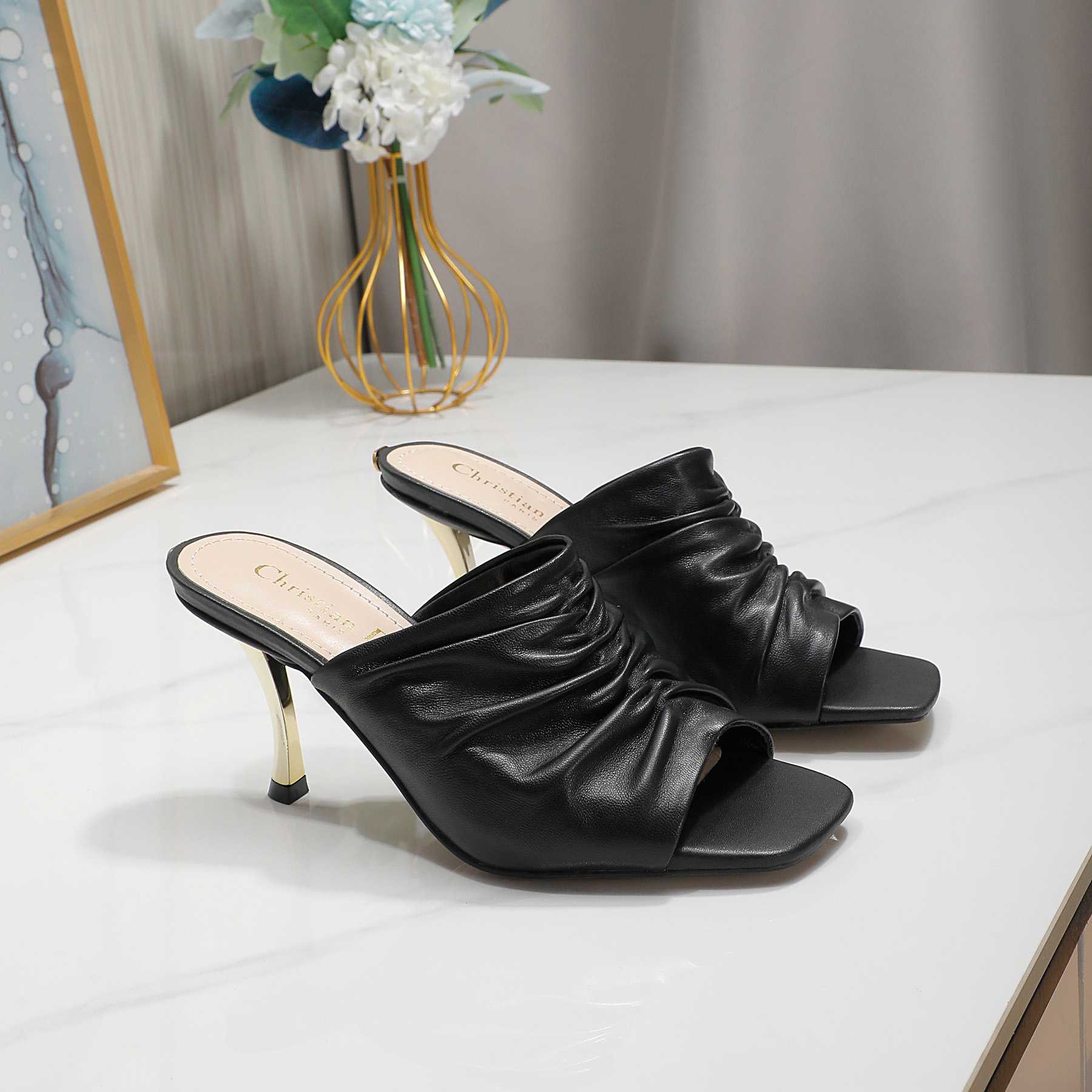 Dior D-Fame Open-Toe Pump - DesignerGu