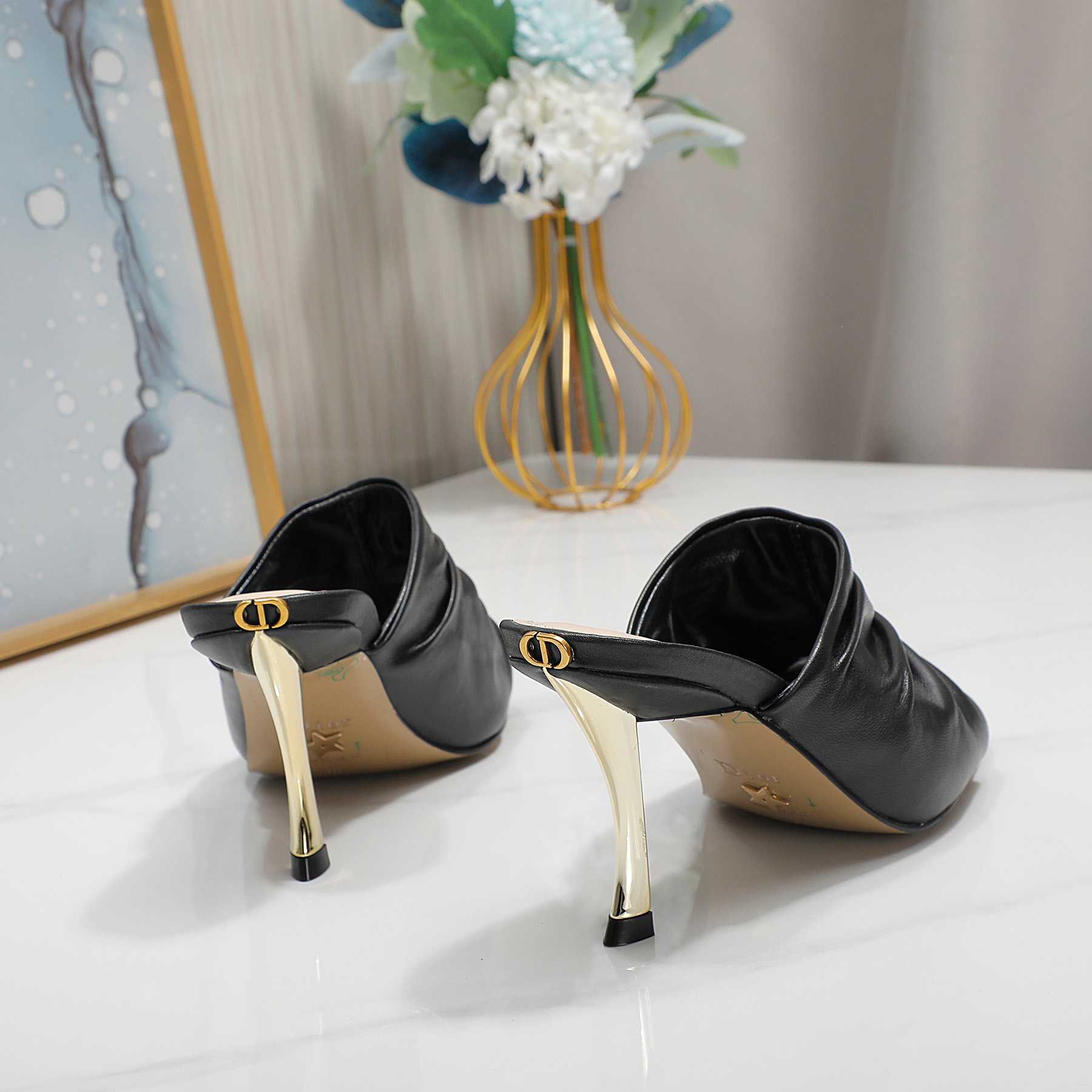 Dior D-Fame Open-Toe Pump - DesignerGu