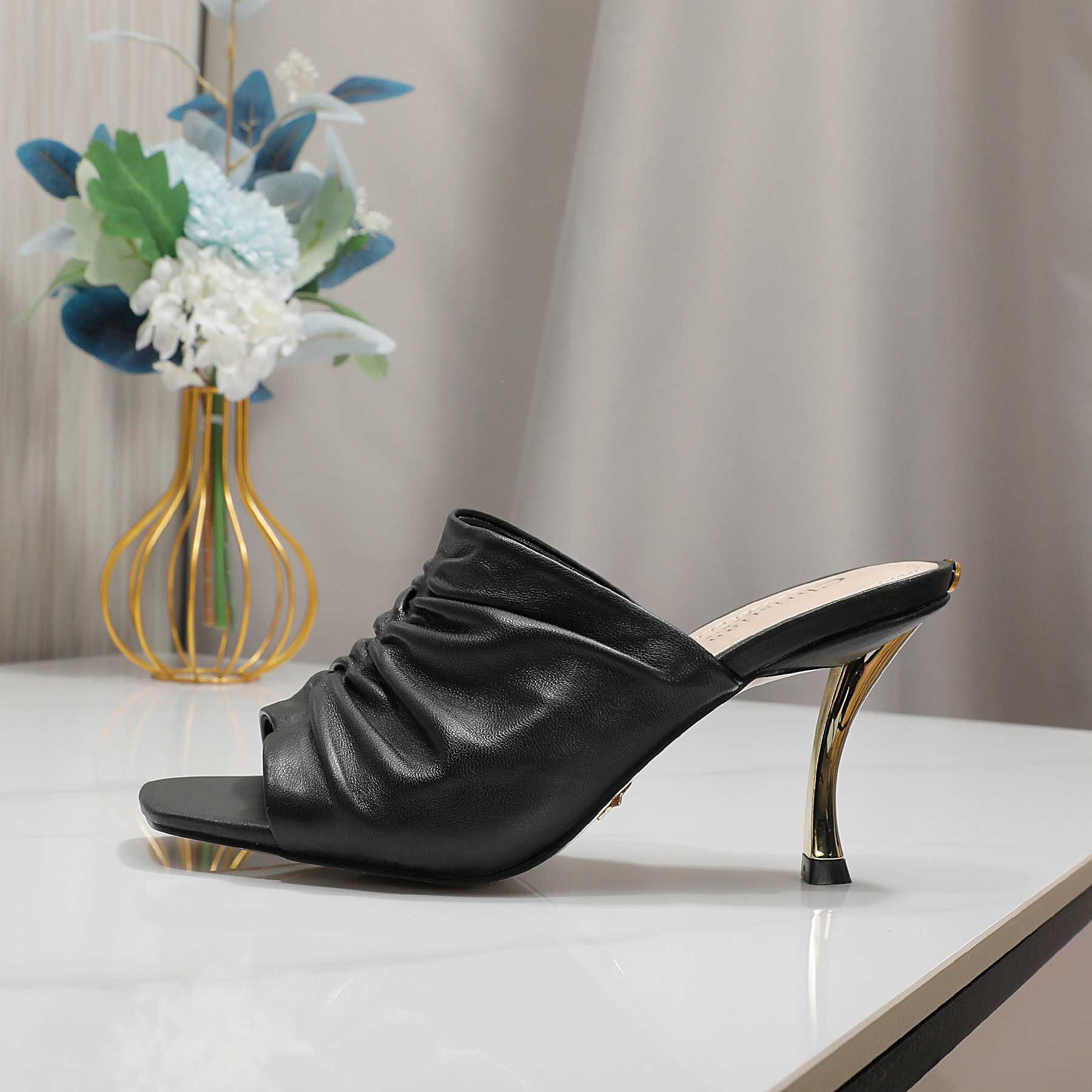 Dior D-Fame Open-Toe Pump - DesignerGu