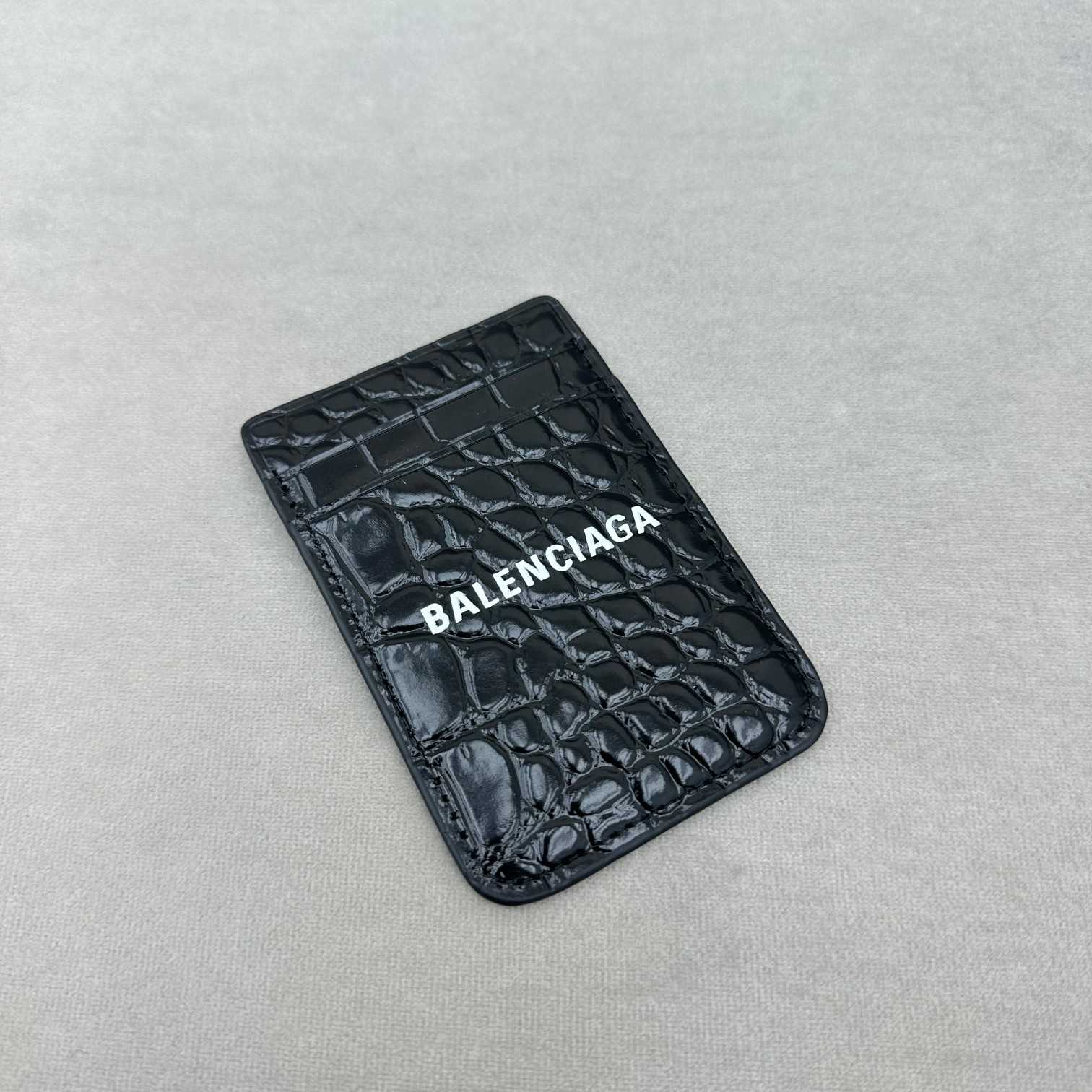 Balenciaga Cash Magnet Croc Cardholder(9.6-6.5cm) - DesignerGu