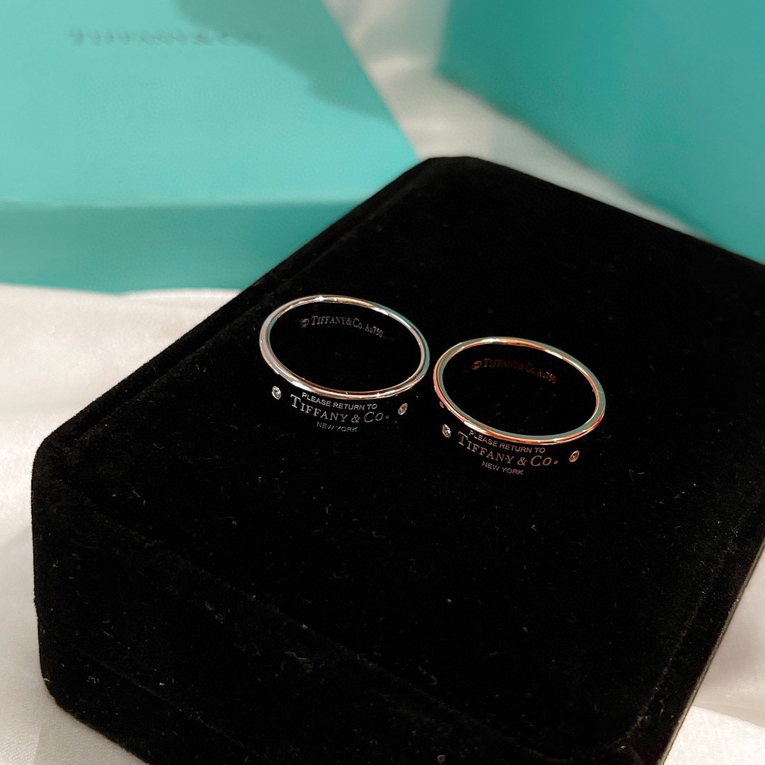 Tiffany&CO Narrow Ring With Diamonds - DesignerGu