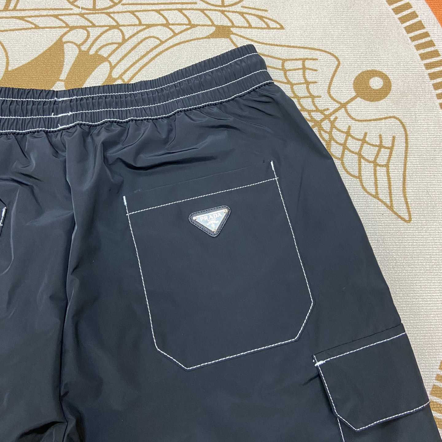 Prada Logo Cotton Shorts - DesignerGu