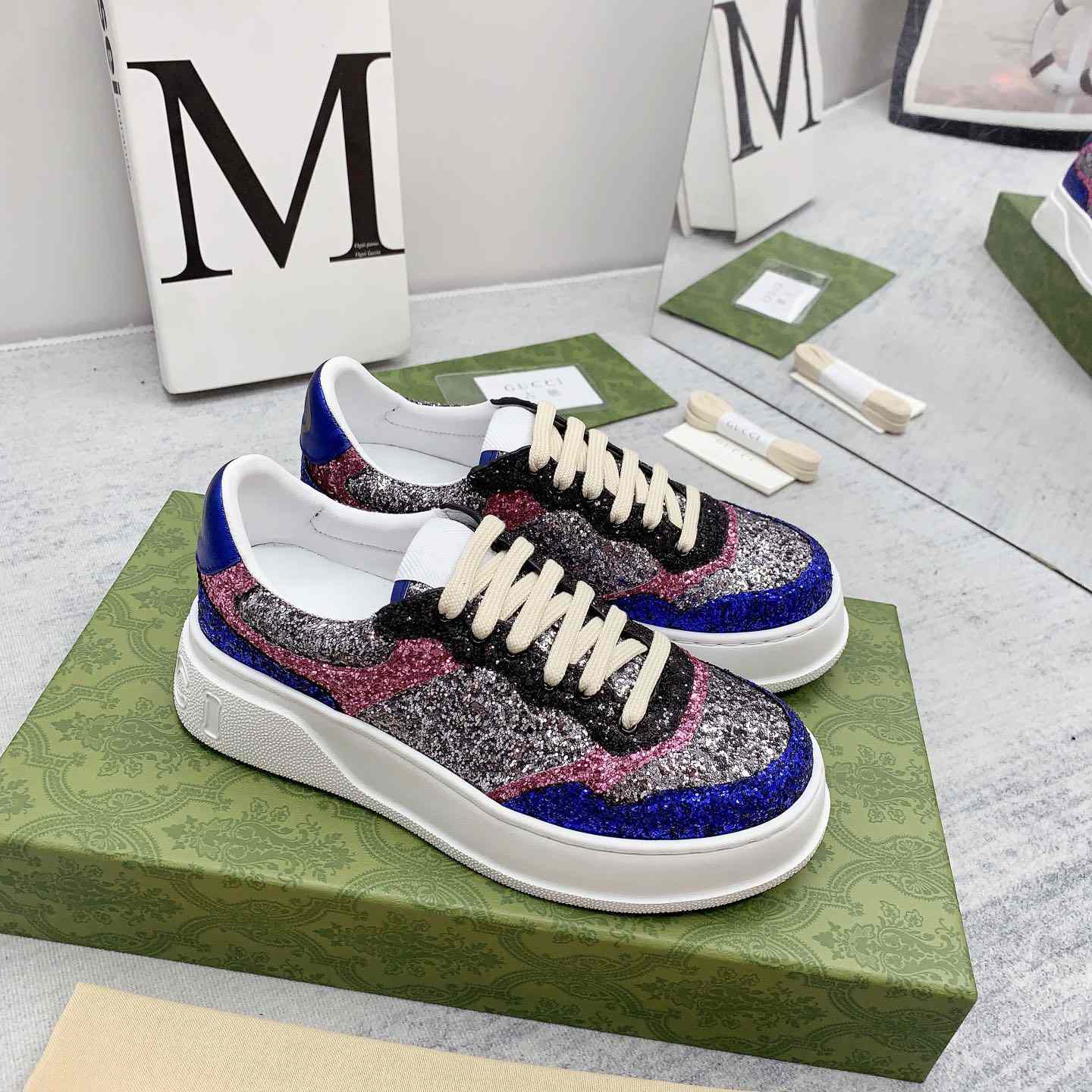 Gucci Glitter Sneaker - DesignerGu