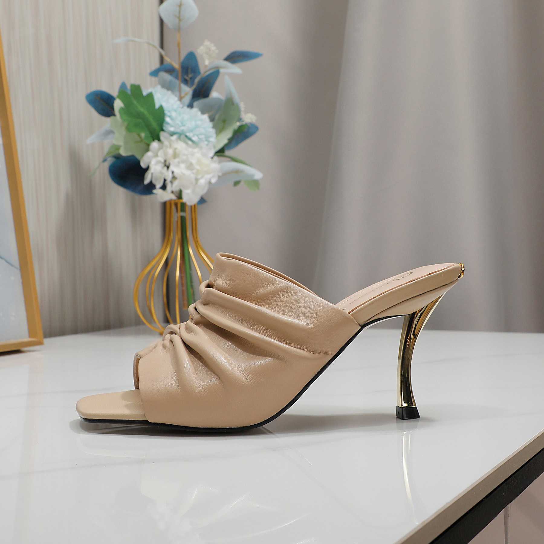 Dior D-Fame Open-Toe Pump - DesignerGu