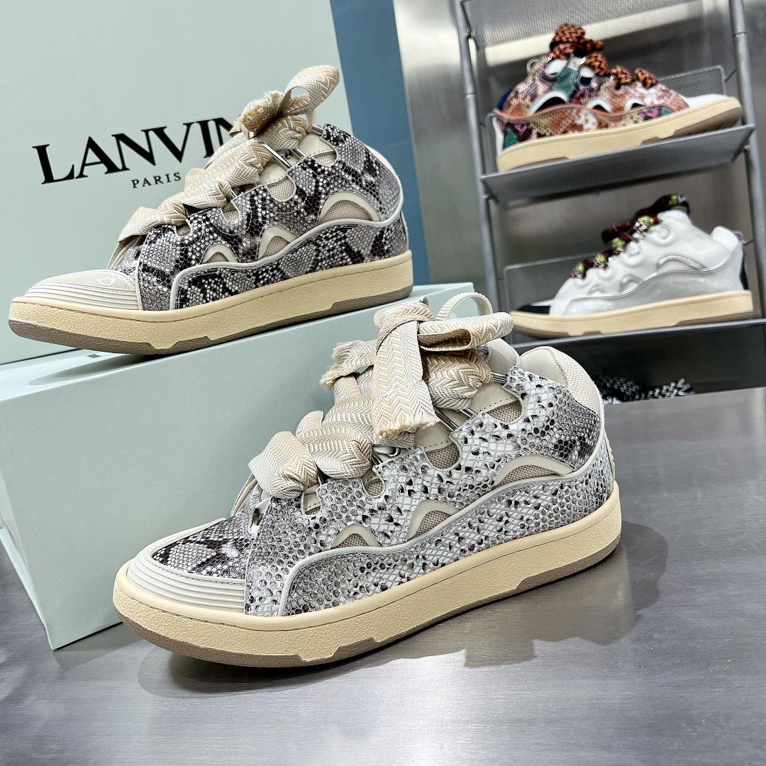 Lanvin Curb Low-Top Sneakers - DesignerGu