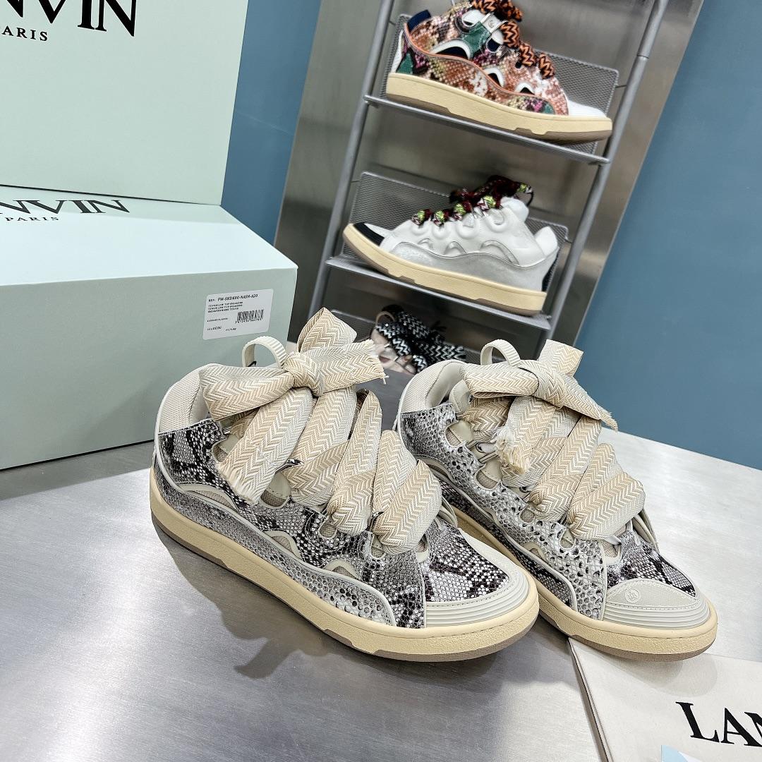 Lanvin Curb Low-Top Sneakers - DesignerGu