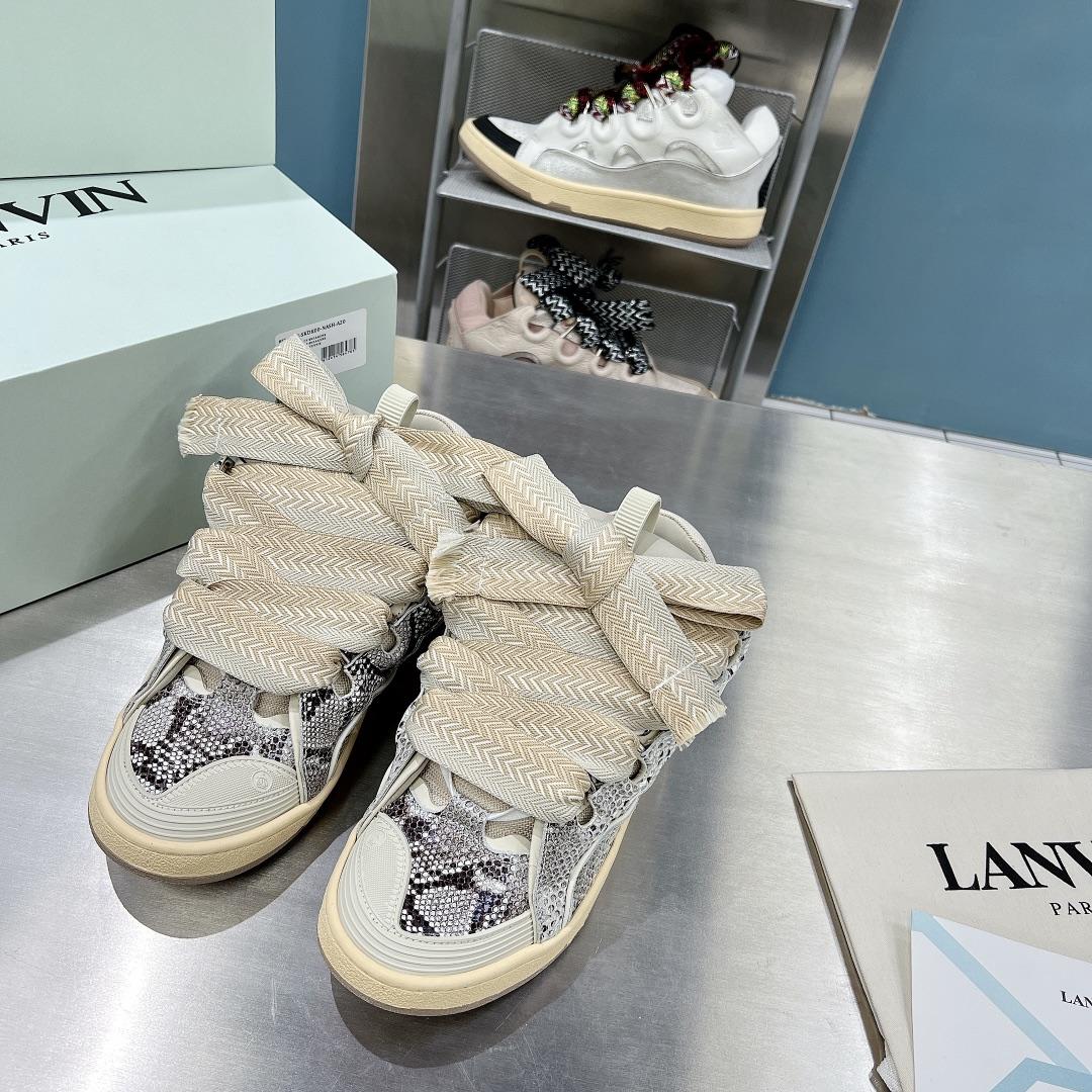 Lanvin Curb Low-Top Sneakers - DesignerGu