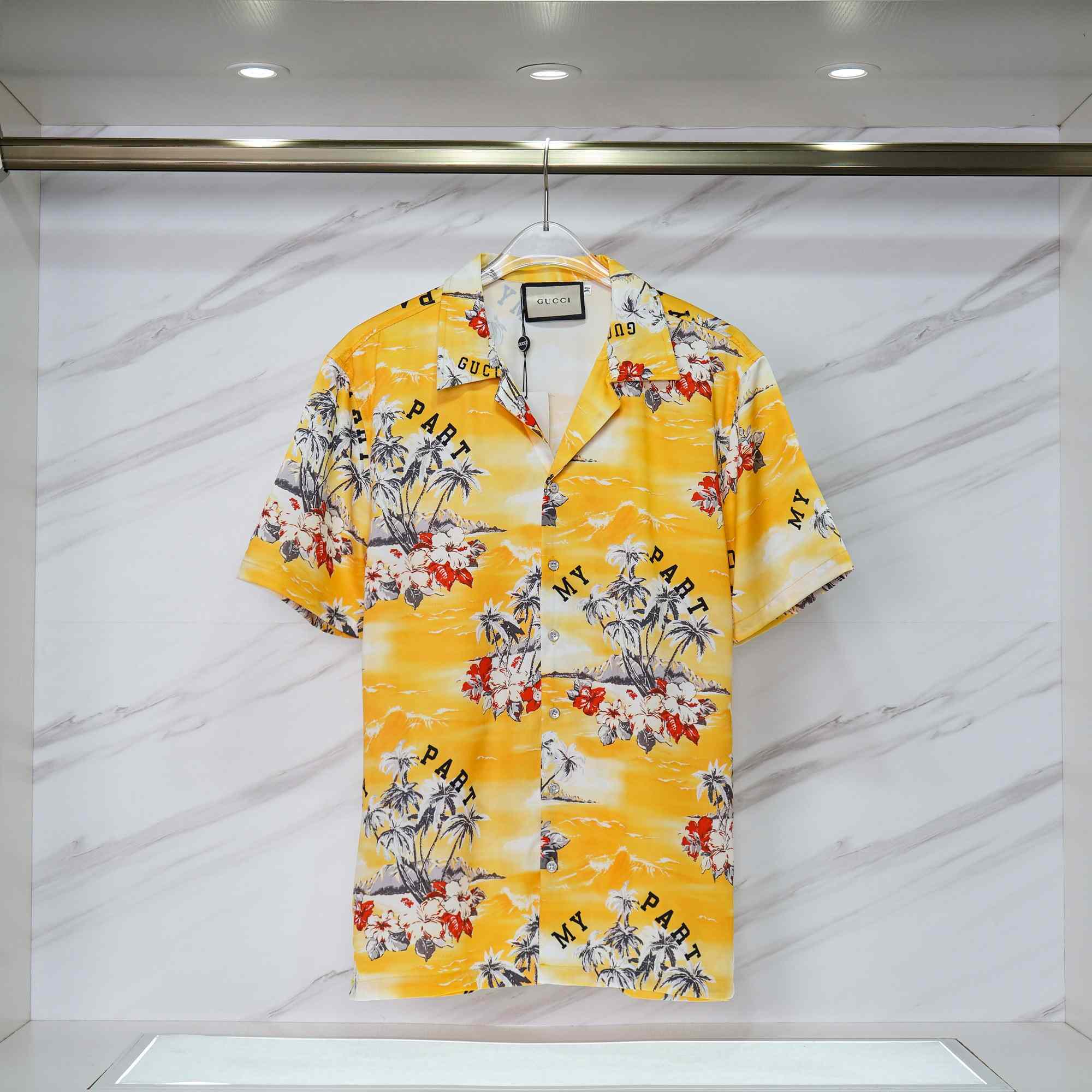 Gucci Printed Cotton Poplin Bowling Shirt & Shorts - DesignerGu