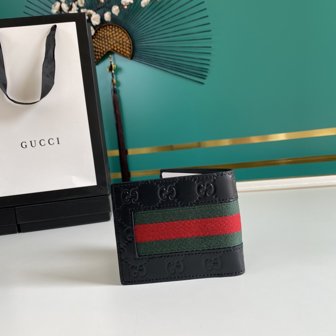 Gucci GG Supreme Web Wallet(11-9-1.5cm)    - DesignerGu