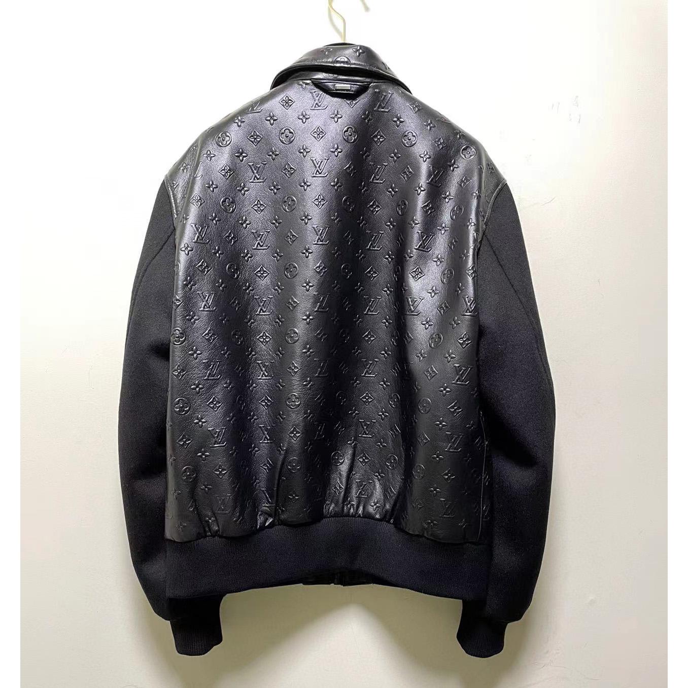 Louis Vuitton LVSE Debossed Monogram Mix Leather Blouson   1A9GOU - DesignerGu