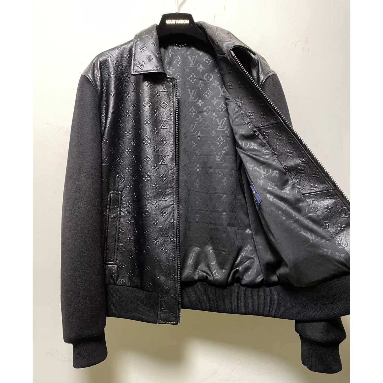 Louis Vuitton LVSE Debossed Monogram Mix Leather Blouson   1A9GOU - DesignerGu