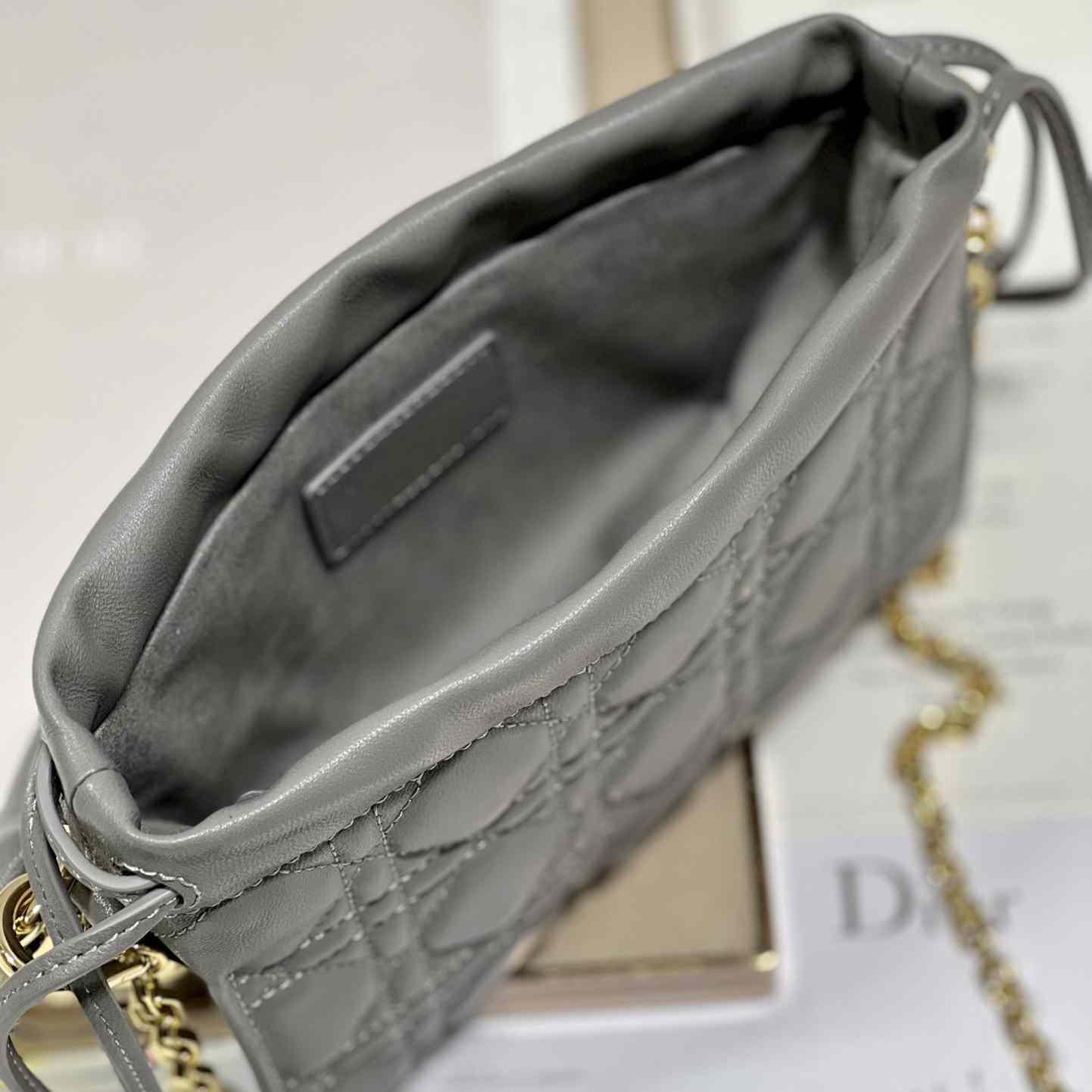 Dior Lady Dior Top Handle Drawstring Mini Bag - DesignerGu