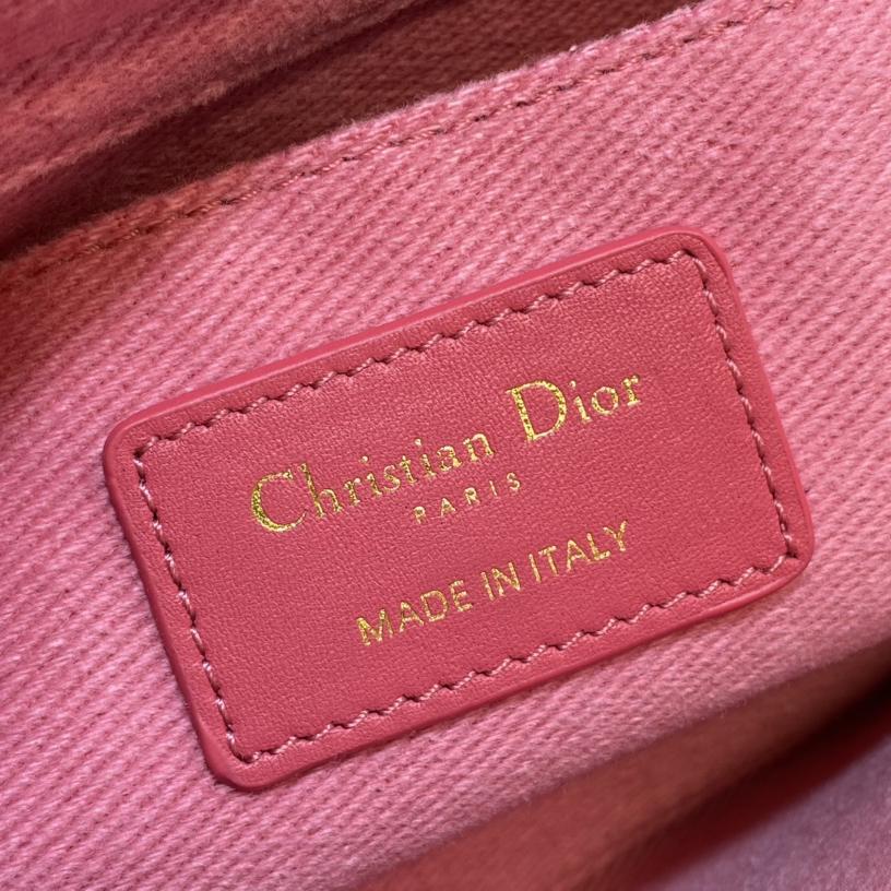 Dior Denim Macrocannage Lady D-Joy Pink(26*6*14cm) - DesignerGu