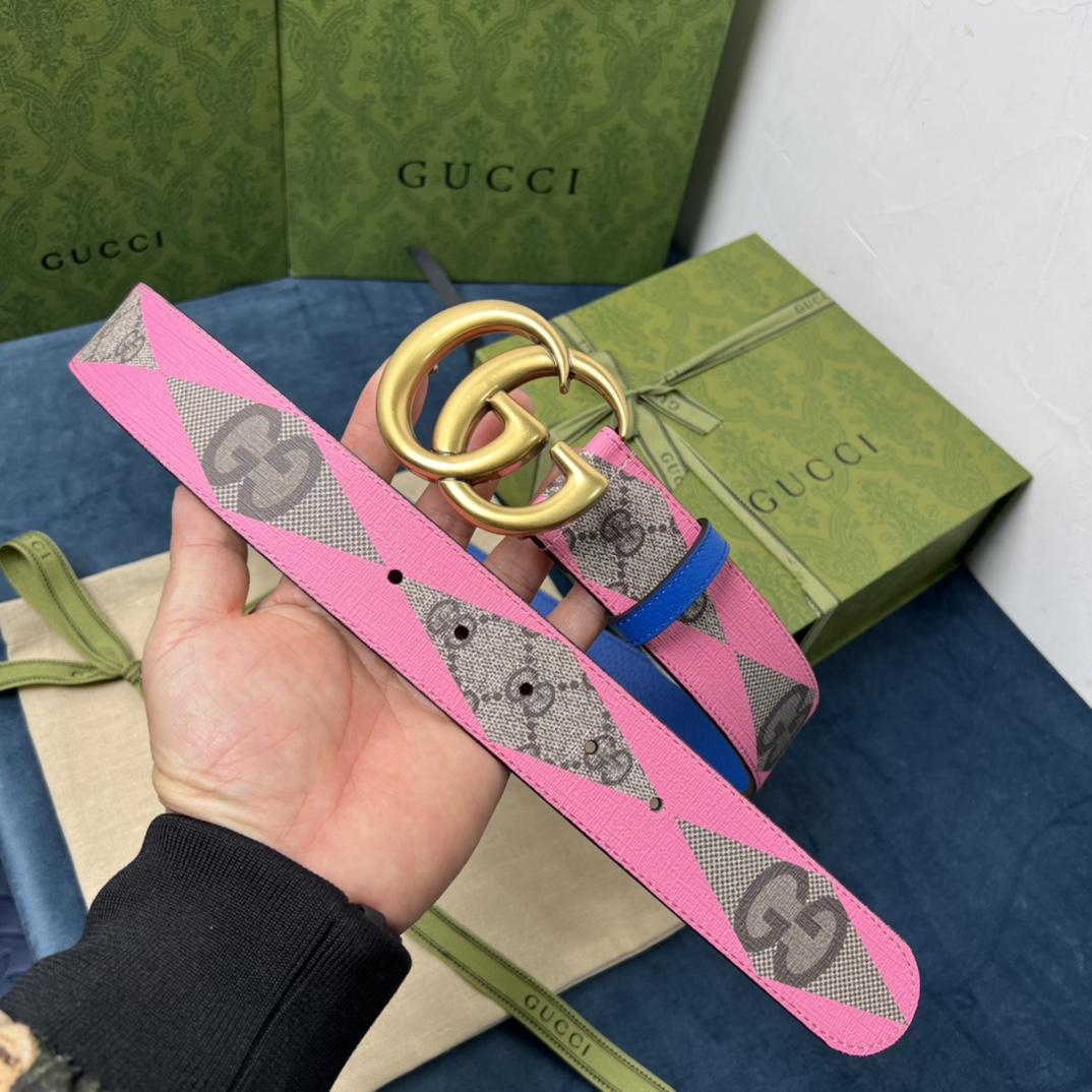 Gucci GG Marmont Wide Belt - DesignerGu