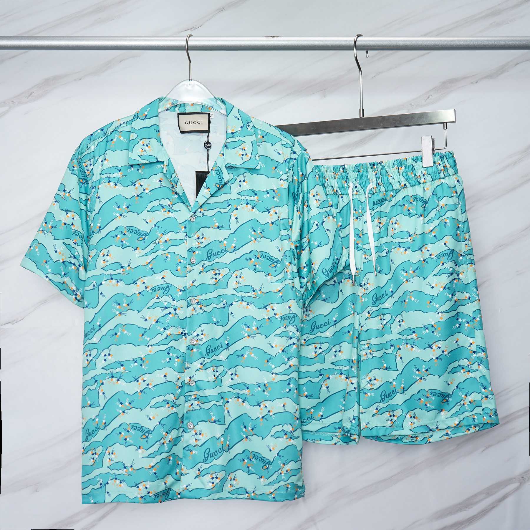 Gucci Lovelight Viscose Bowling Shirt & Shorts - DesignerGu