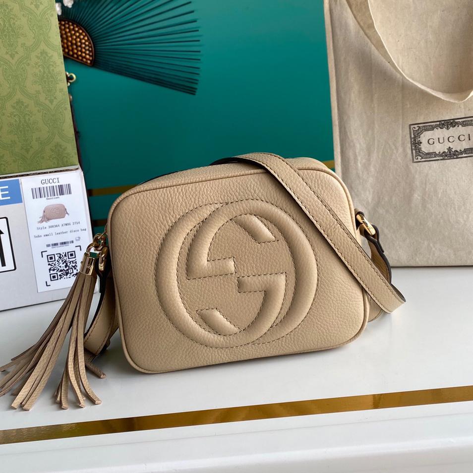 Gucci Soho Small Leather Disco Bag(22-15-7cm) - DesignerGu