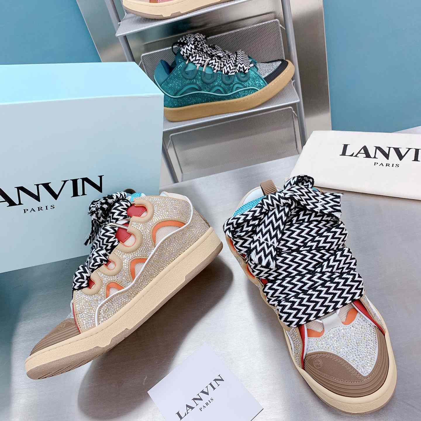 Lanvin Curb Low-Top Sneakers - DesignerGu