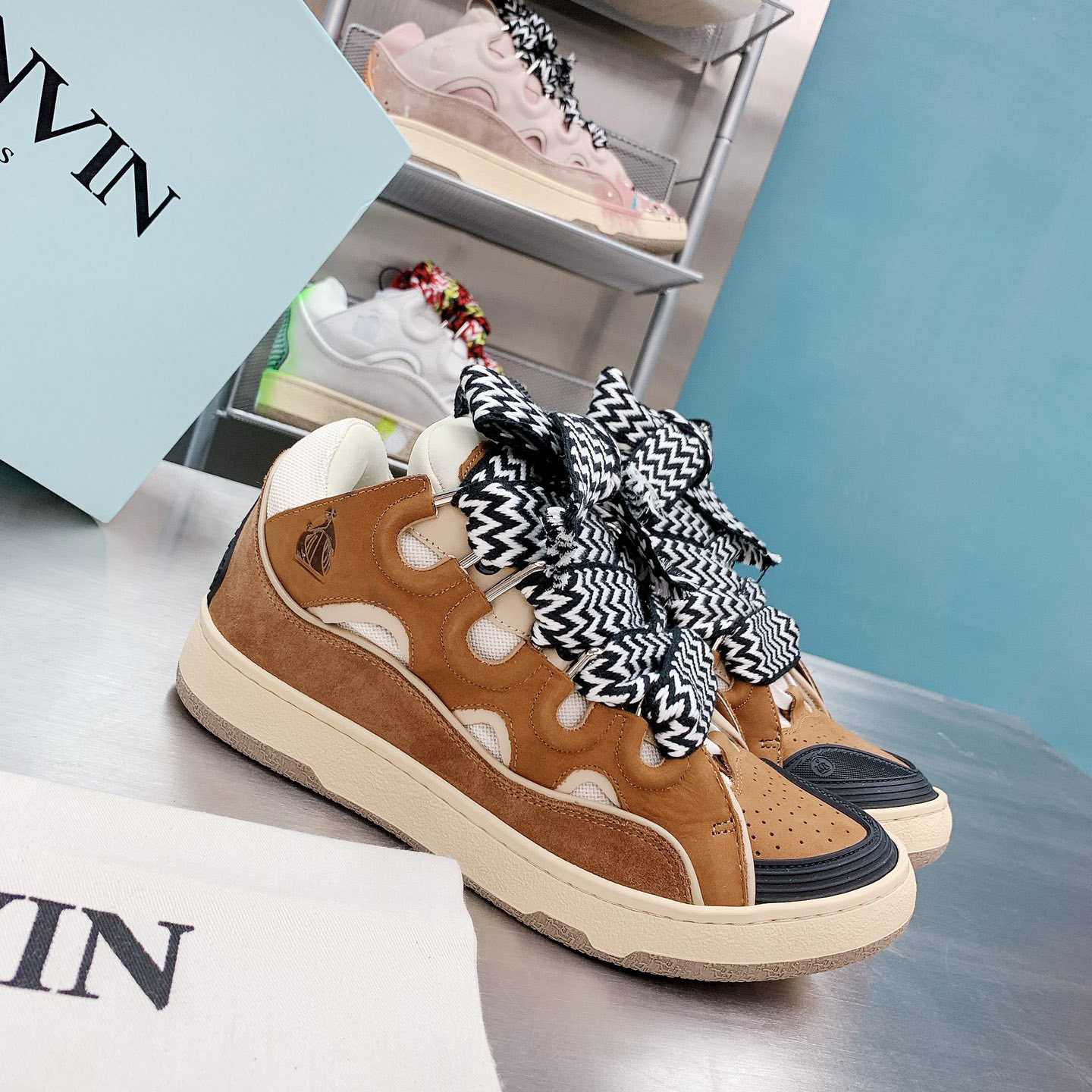 Lanvin Curb Sneakers - DesignerGu