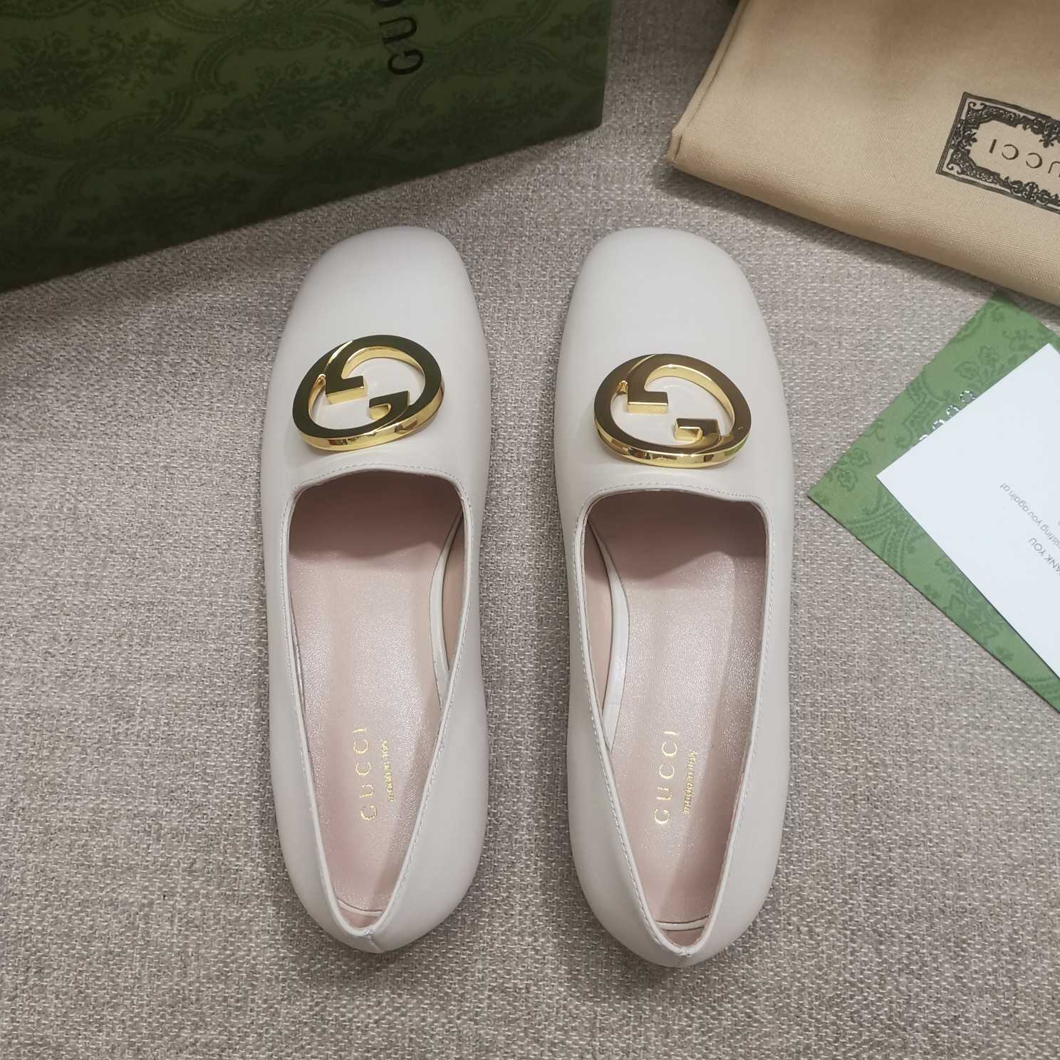 Gucci Blonde Women's Ballet Flat - DesignerGu