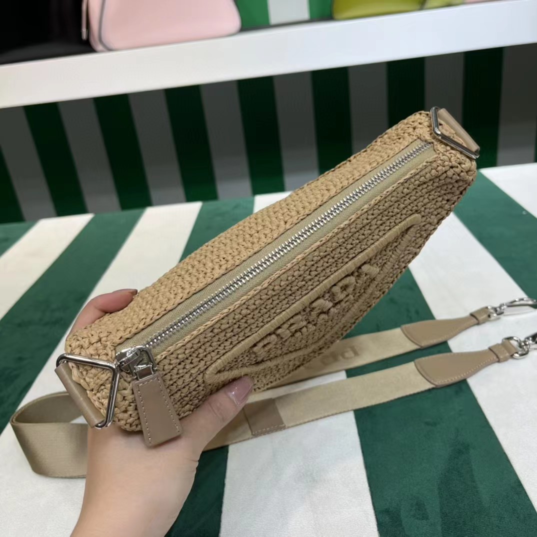 Raffia Prada Triangle Bag - DesignerGu