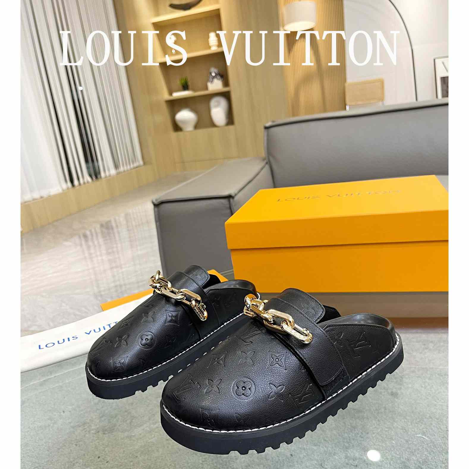 Louis Vuitton Lv Cosy Flat Comfort Clog        1AB3OS - DesignerGu