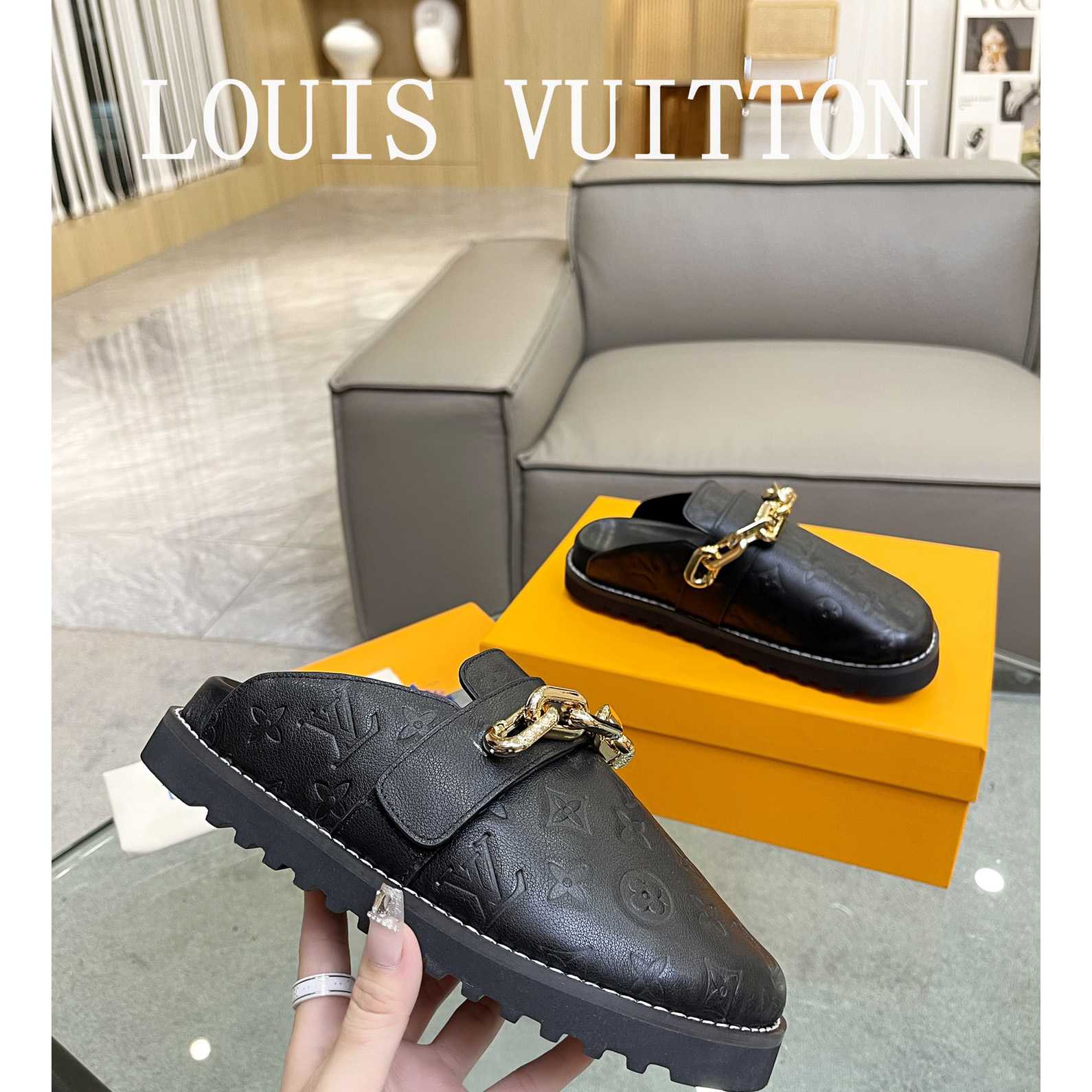 Louis Vuitton Lv Cosy Flat Comfort Clog        1AB3OS - DesignerGu