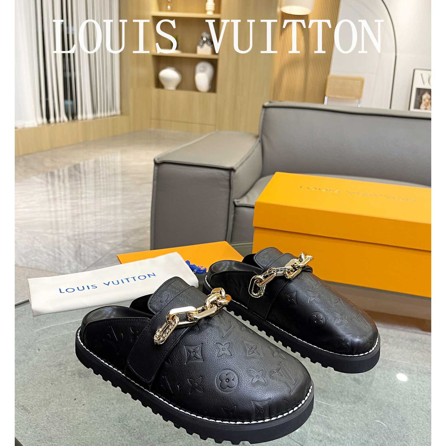 Louis Vuitton Lv Cosy Flat Comfort Clog        1AB3OS - DesignerGu