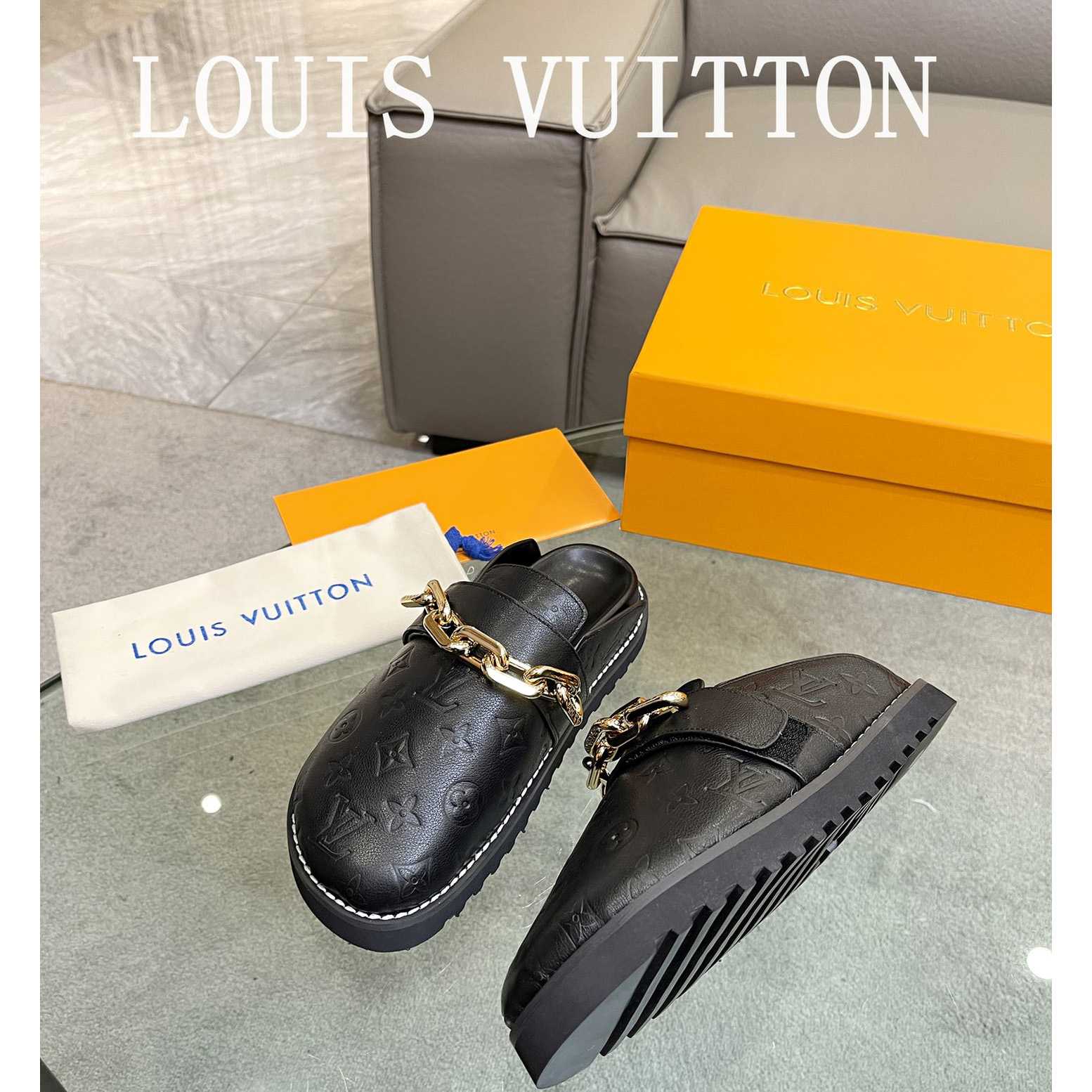 Louis Vuitton Lv Cosy Flat Comfort Clog        1AB3OS - DesignerGu