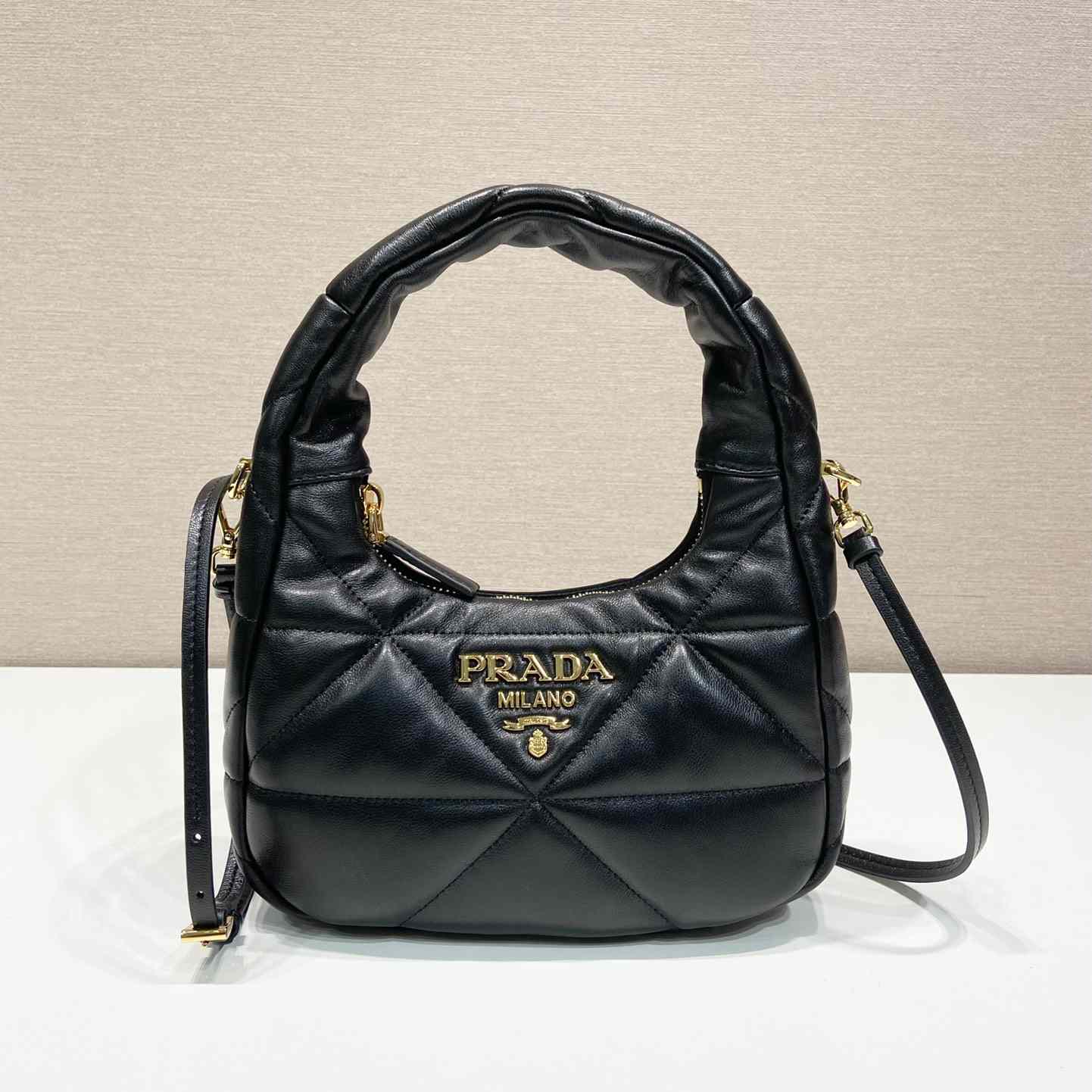 Prada Nappa-Leather Mini Bag With Topstitching - DesignerGu