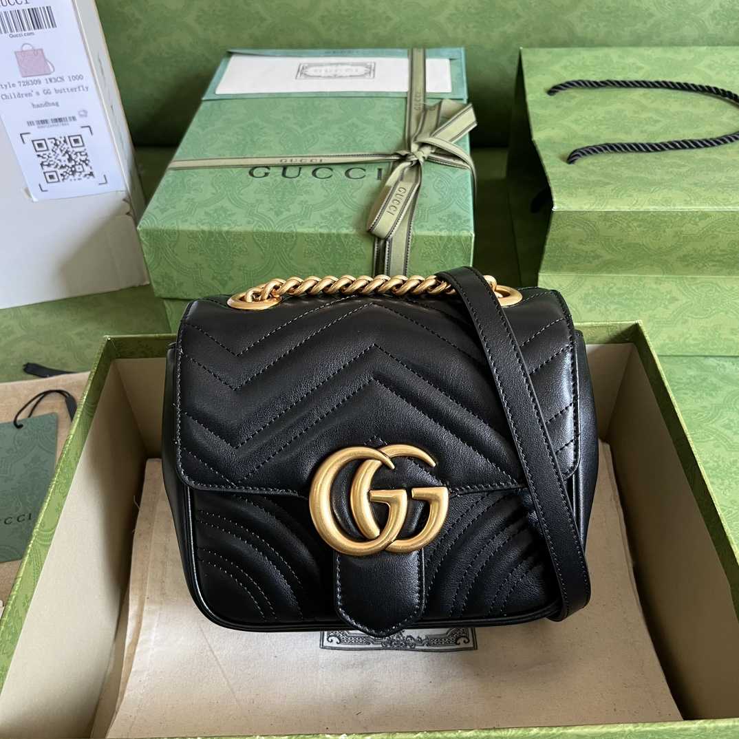 Gucci GG Marmont Mini Shoulder Bag(18-13.5-8cm) - DesignerGu