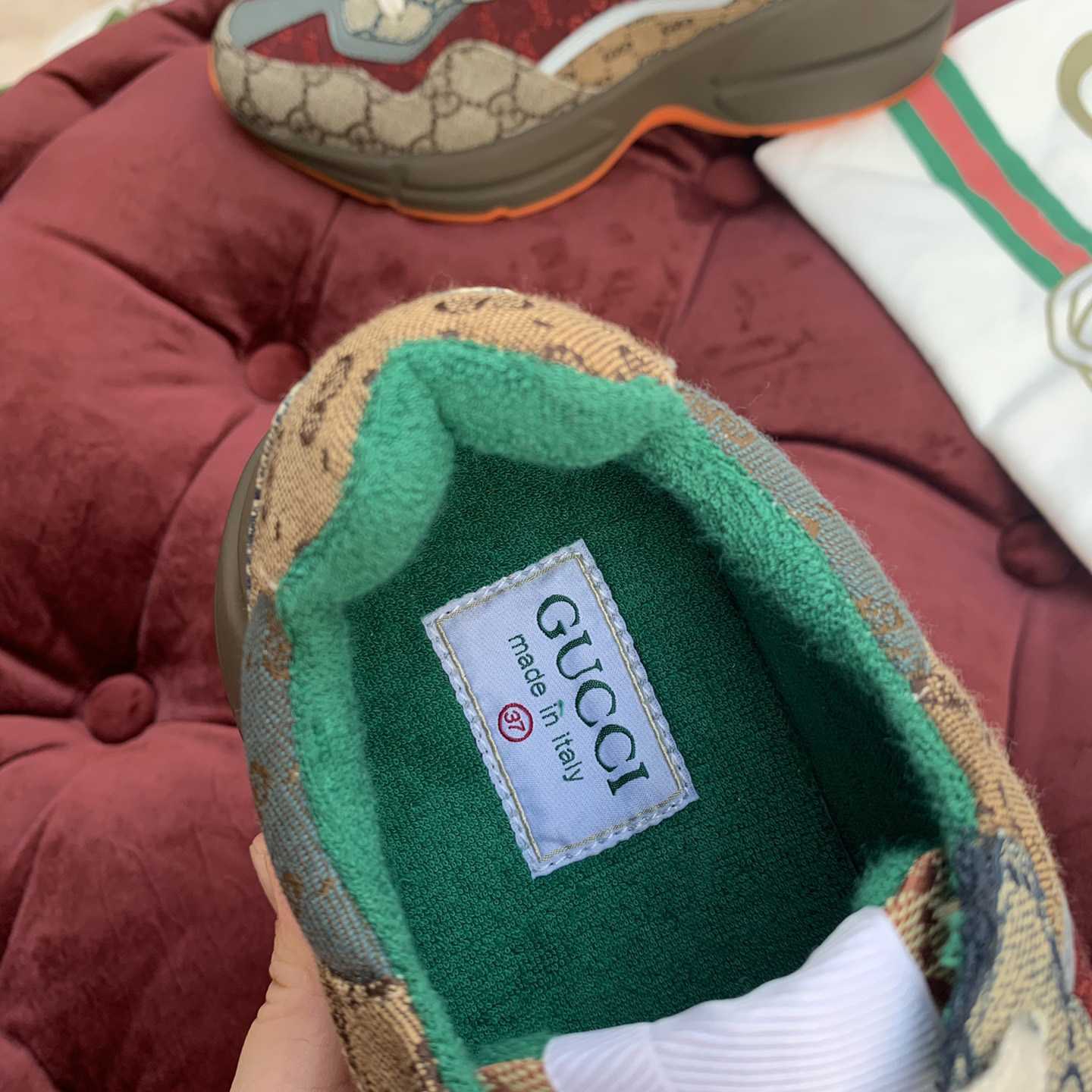 Gucci GG Rhyton Sneaker(upon uk size) - DesignerGu