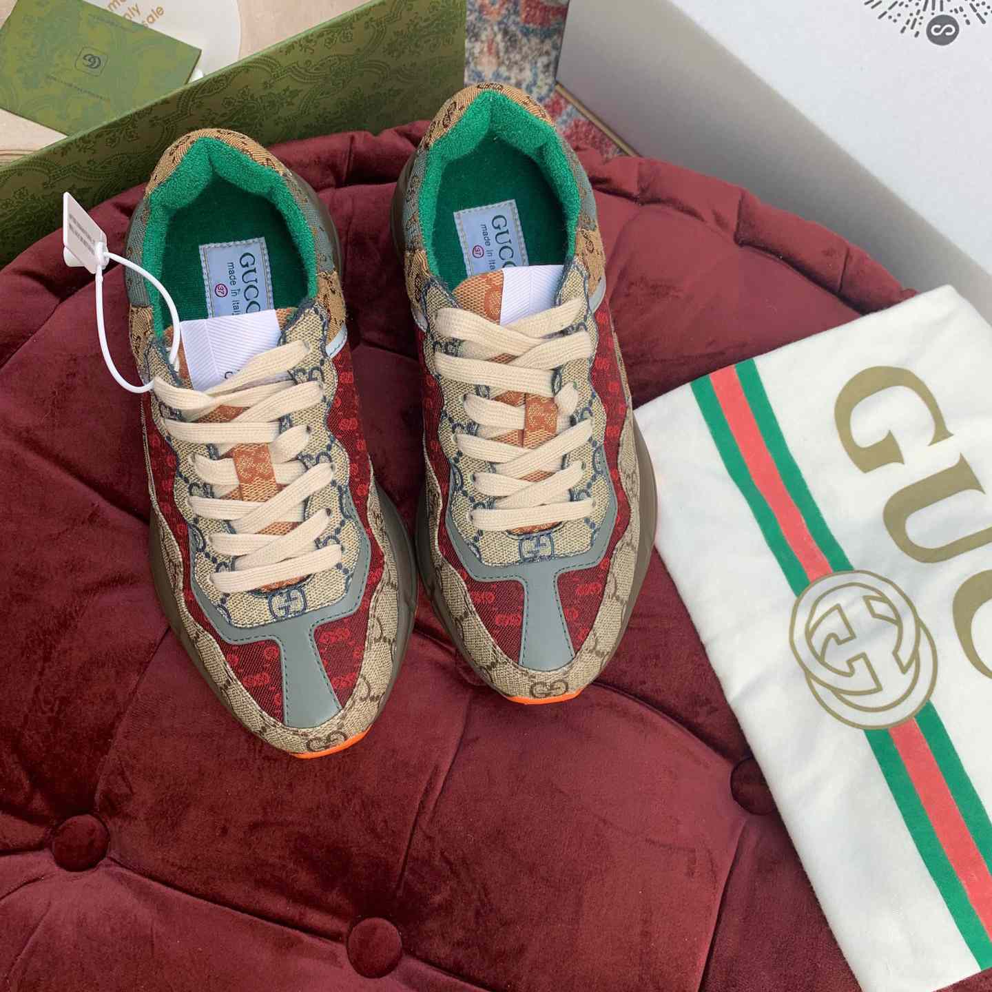 Gucci GG Rhyton Sneaker(upon uk size) - DesignerGu