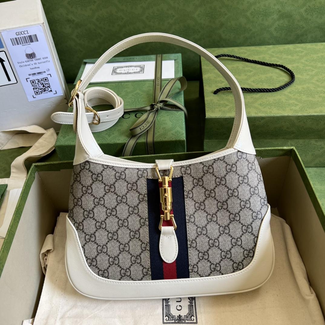 Gucci Jackie 1961 Small Shoulder Bag(28*19*4.5cm)   - DesignerGu