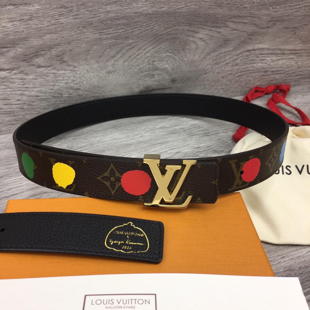 Louis Vuitton LV x YK LV Initiales 30mm Reversible Infinity Dots - DesignerGu