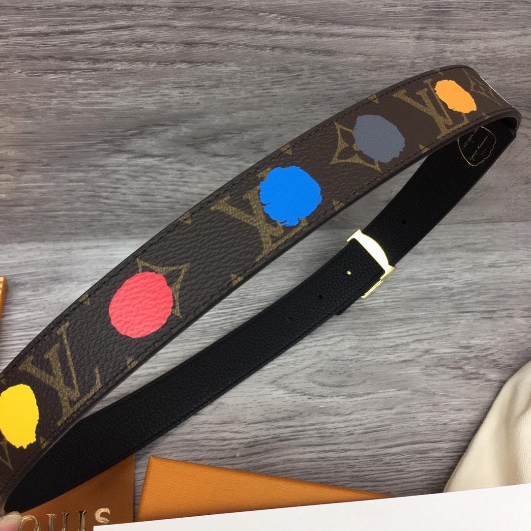 Louis Vuitton LV x YK LV Initiales 30mm Reversible Infinity Dots - DesignerGu