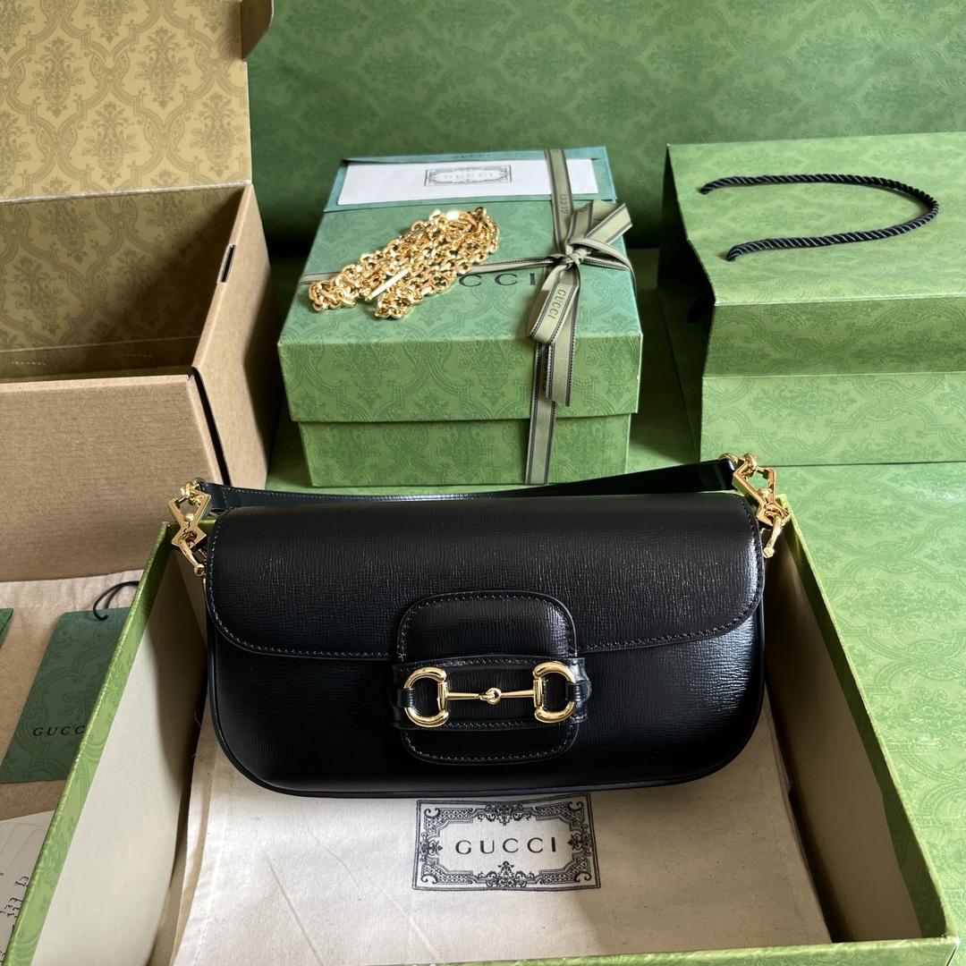 Gucci Horsebit 1955 Small Shoulder Bag(24-13-5cm)   - DesignerGu