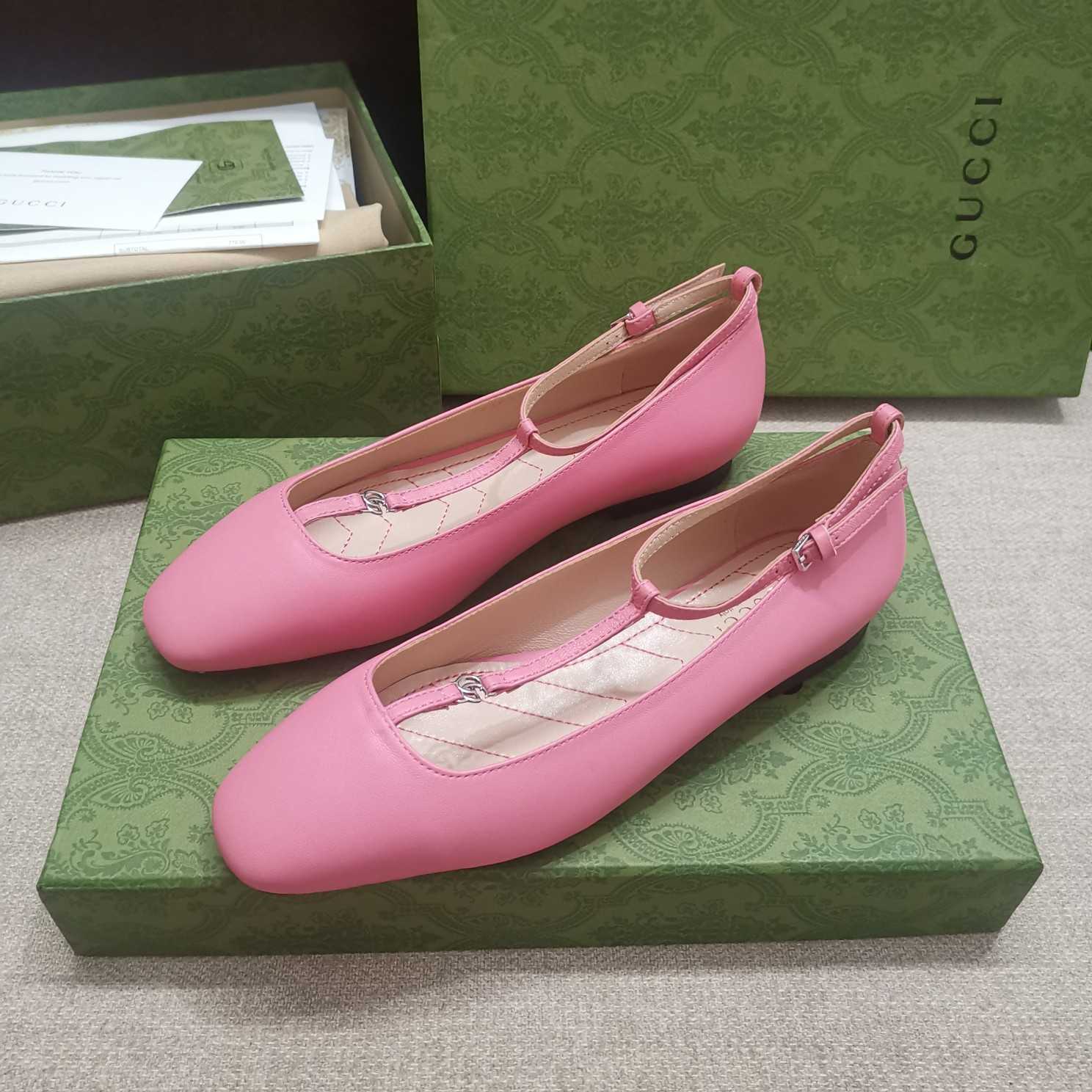 Gucci Women's Ballet Flat With Double G - DesignerGu