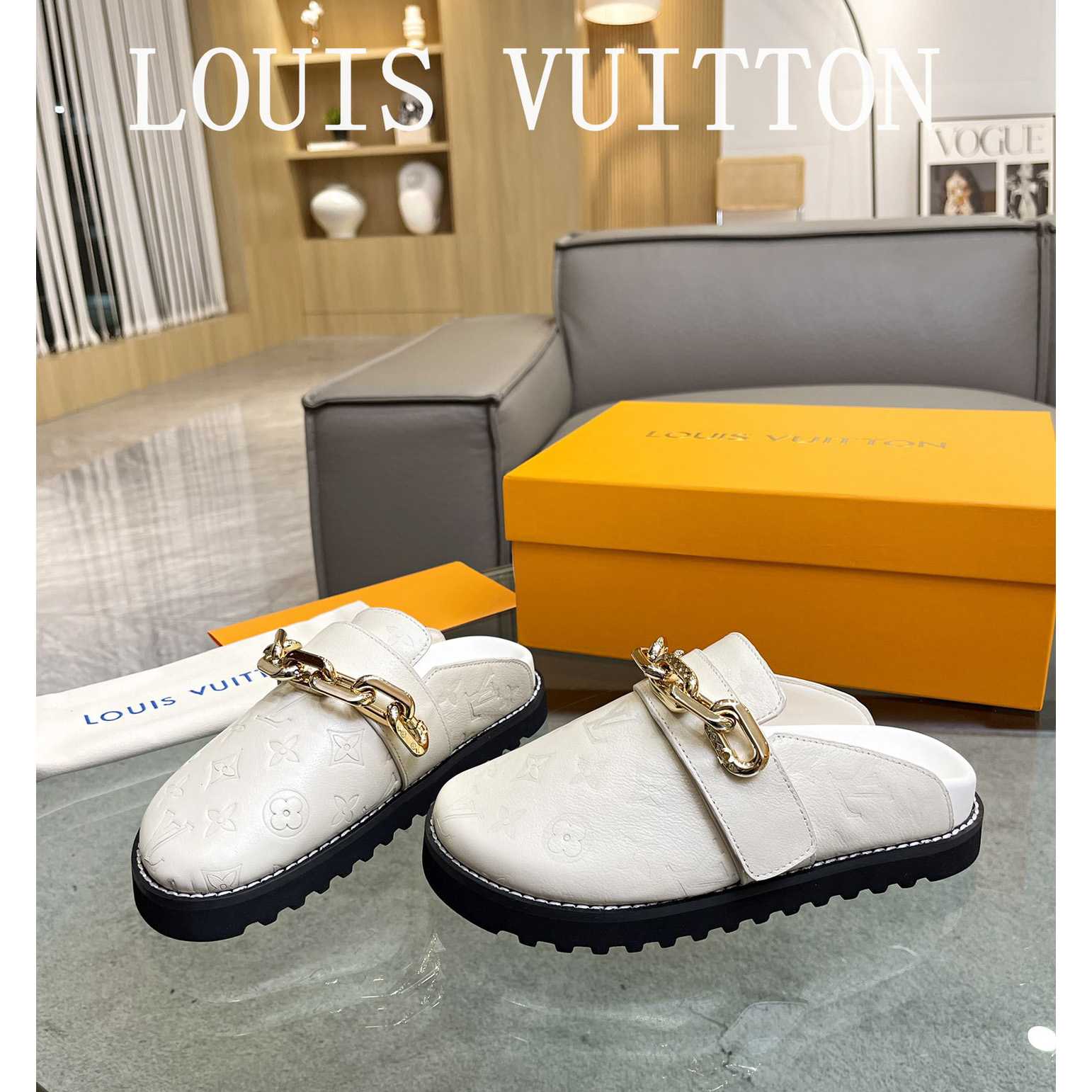 Louis Vuitton Lv Cosy Flat Comfort Clog         - DesignerGu