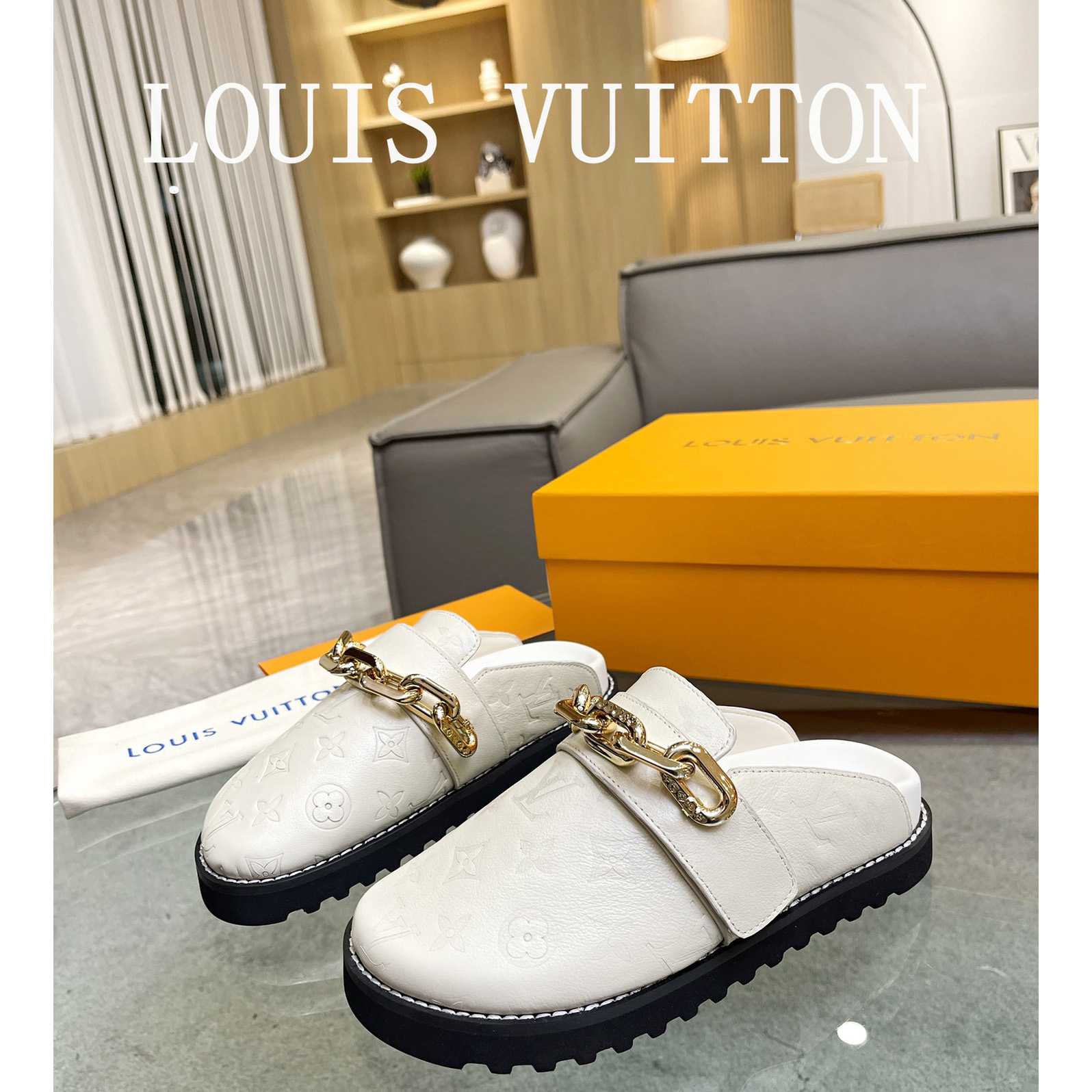 Louis Vuitton Lv Cosy Flat Comfort Clog         - DesignerGu