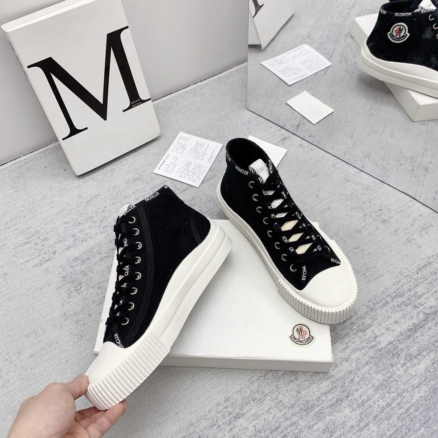 Moncler Black Lissex Sneakers - DesignerGu