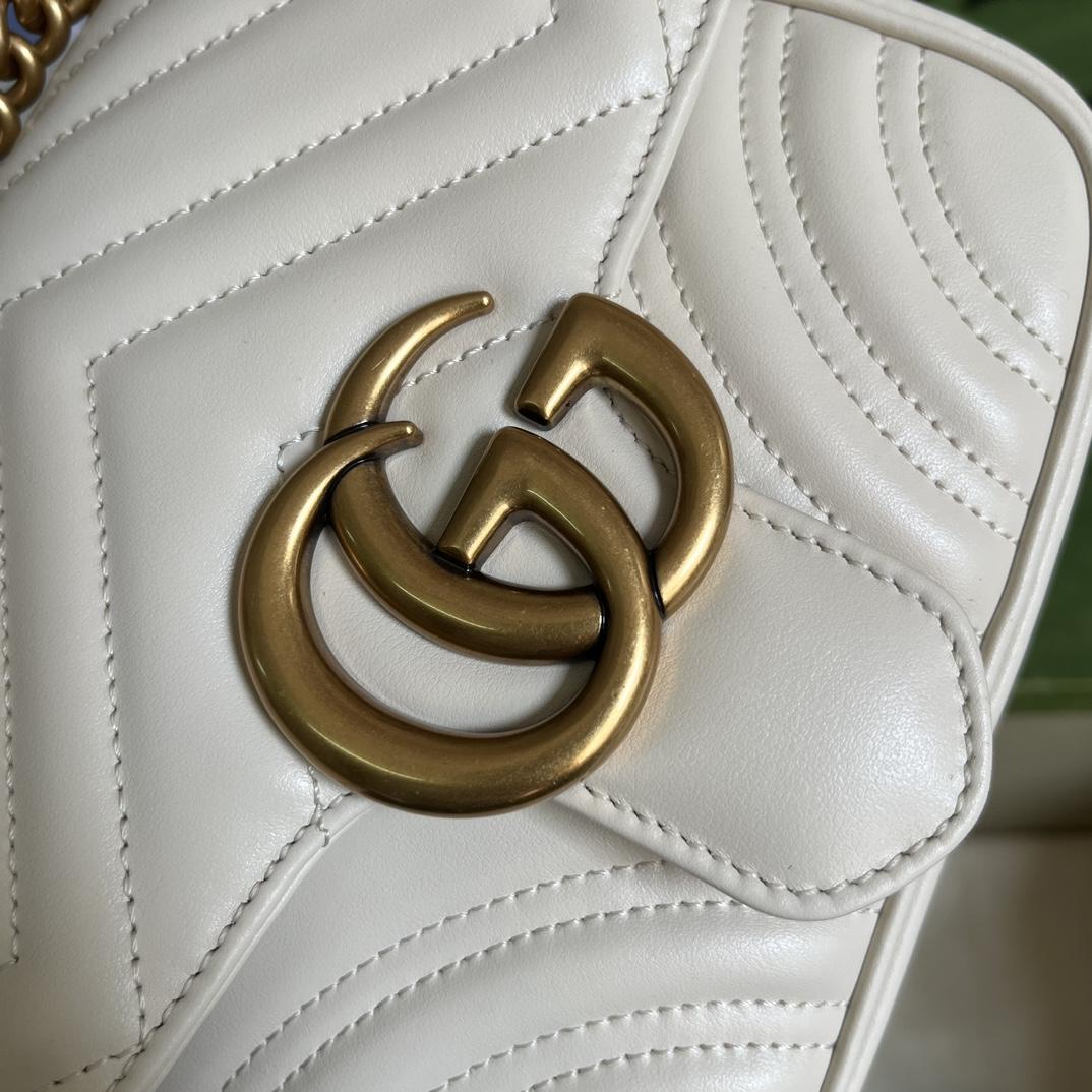 Gucci GG Marmont Mini Shoulder Bag(18-13.5-8cm) - DesignerGu