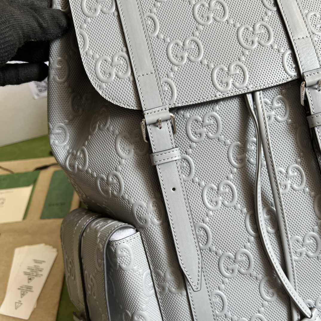 Gucci GG Embossed Backpack(34-41-12cm) - DesignerGu