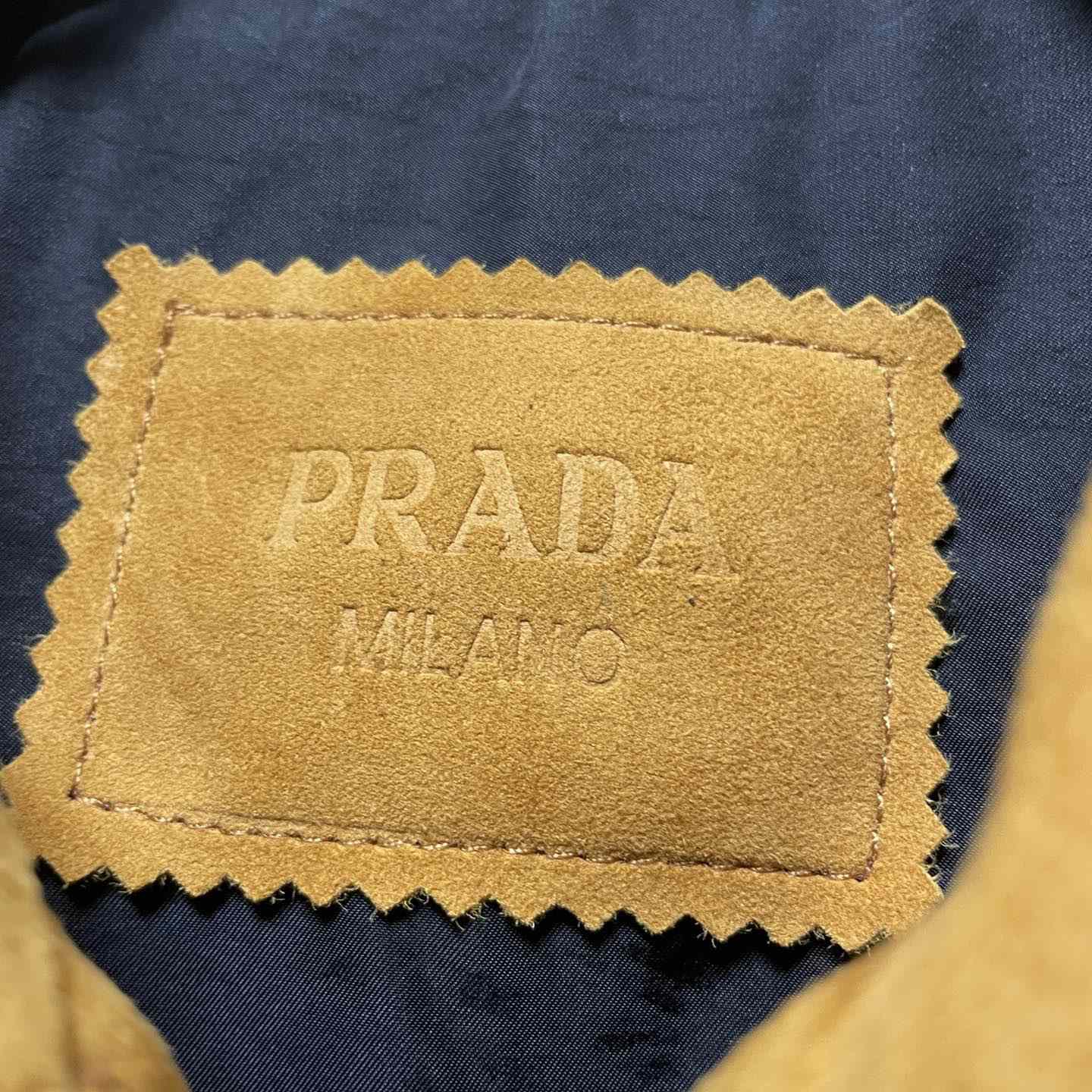 Prada Suede Bomber Jacket - DesignerGu