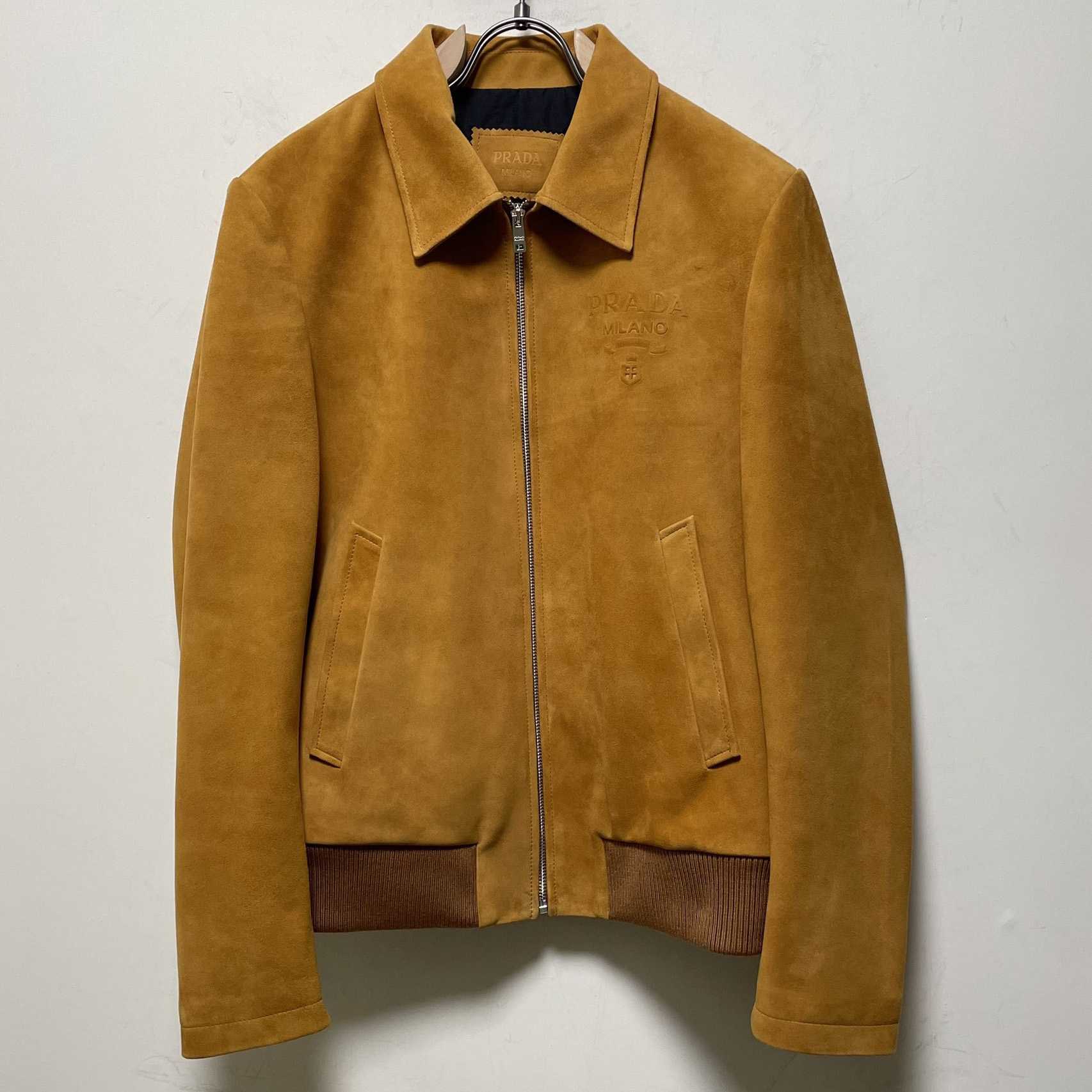 Prada Suede Bomber Jacket - DesignerGu