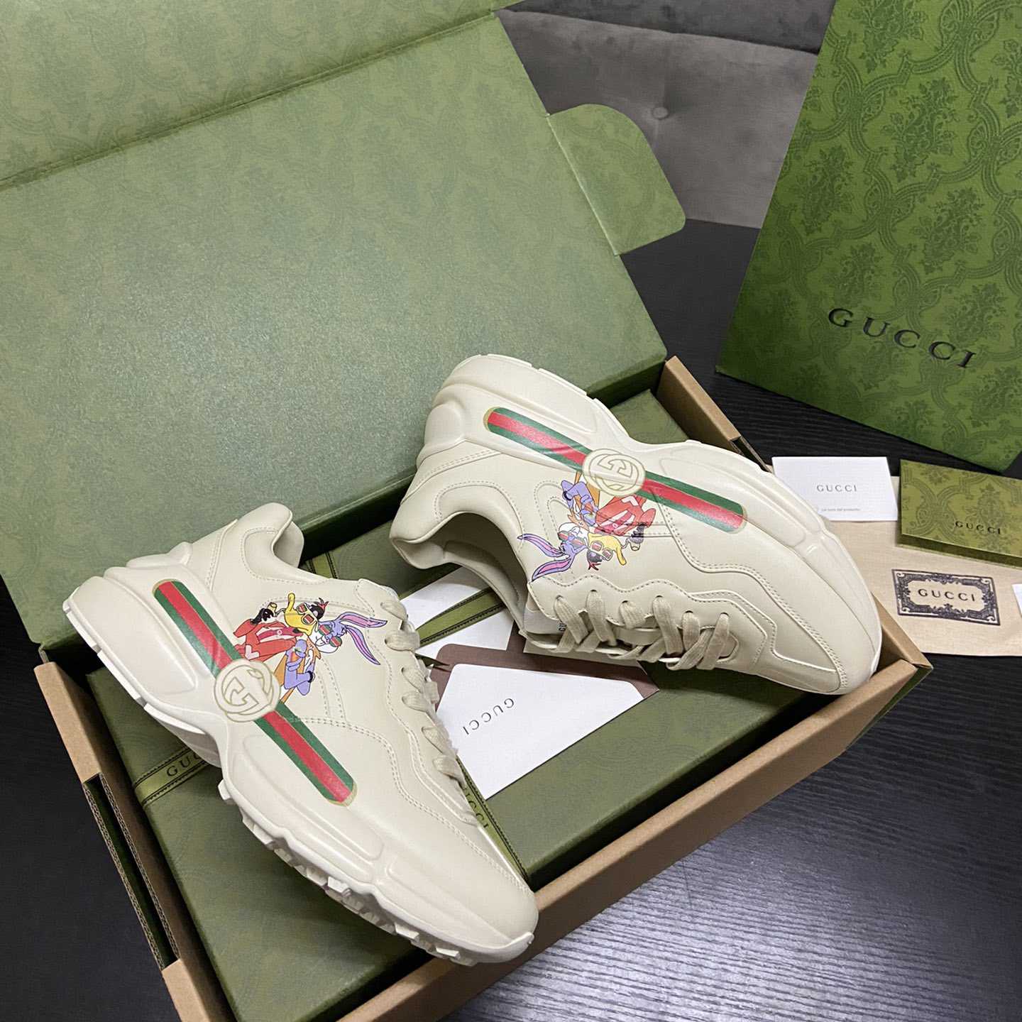 Gucci Rhyton Sneaker With Animal Print(upon uk size) - DesignerGu